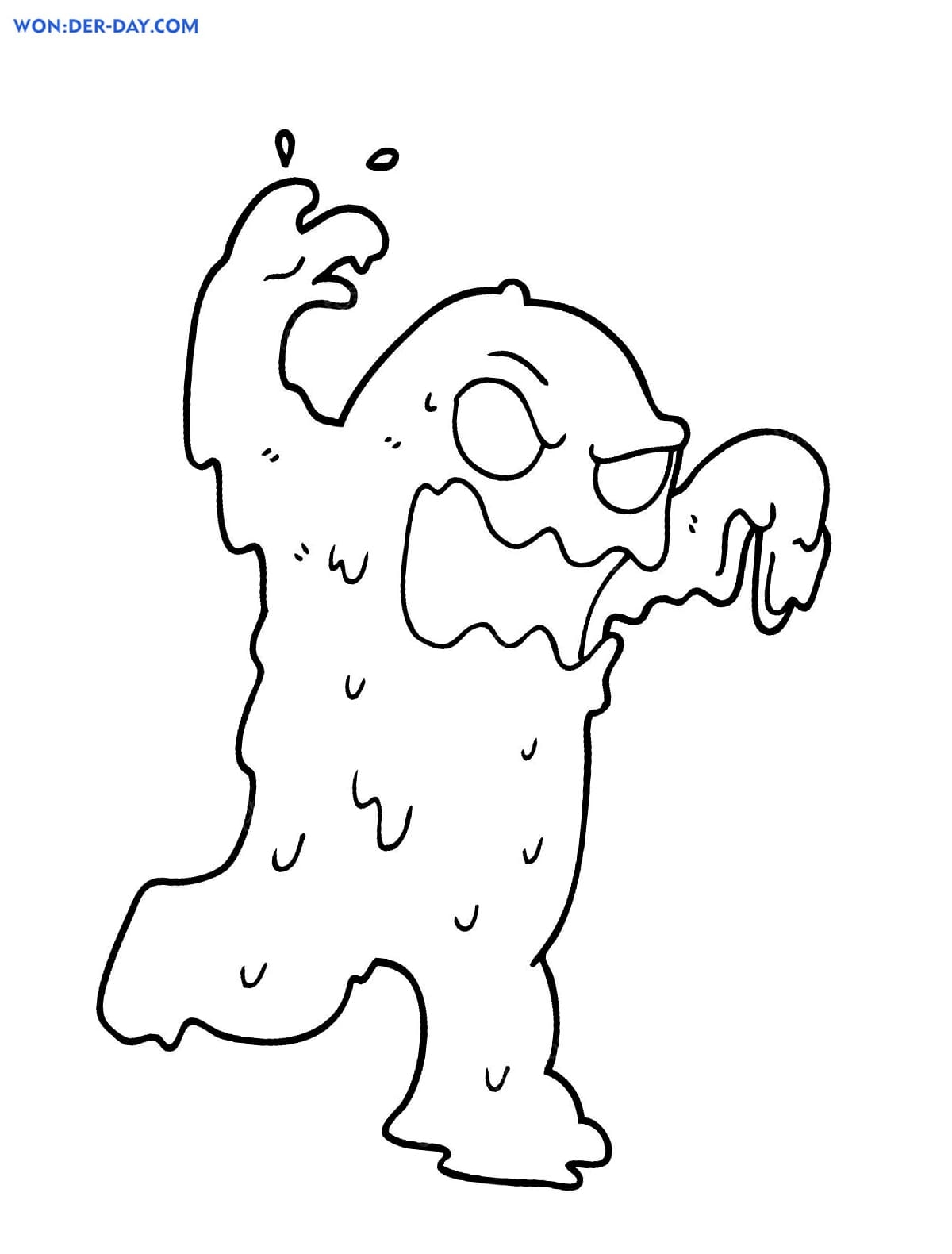 Slime Coloring Pages Print For Kids WONDER DAY Coloring Pages For Children And Adults