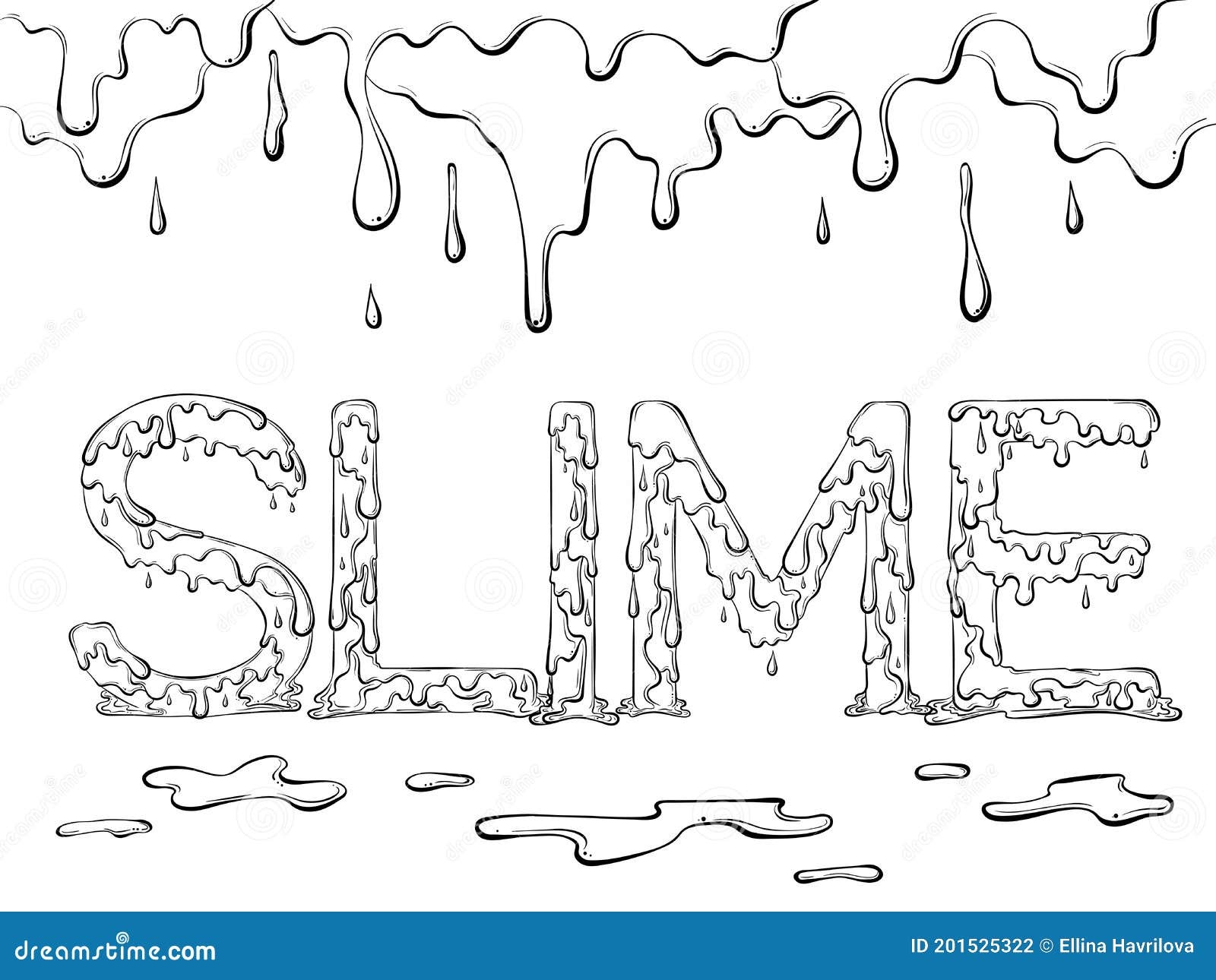 Slime Coloring Pictures Captions Beautiful