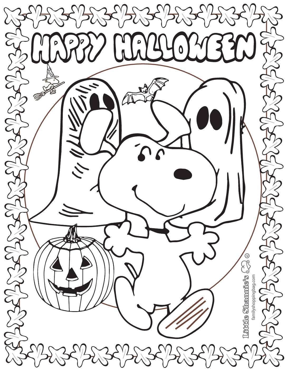 Snoopy Coloring Pages To Print