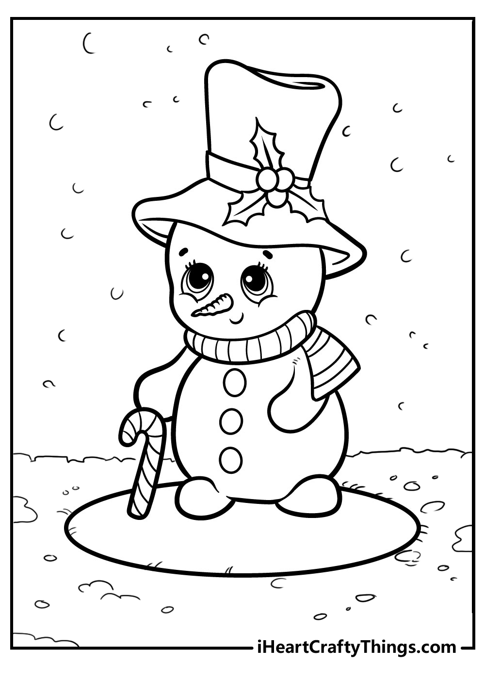 Snowman Coloring Page
