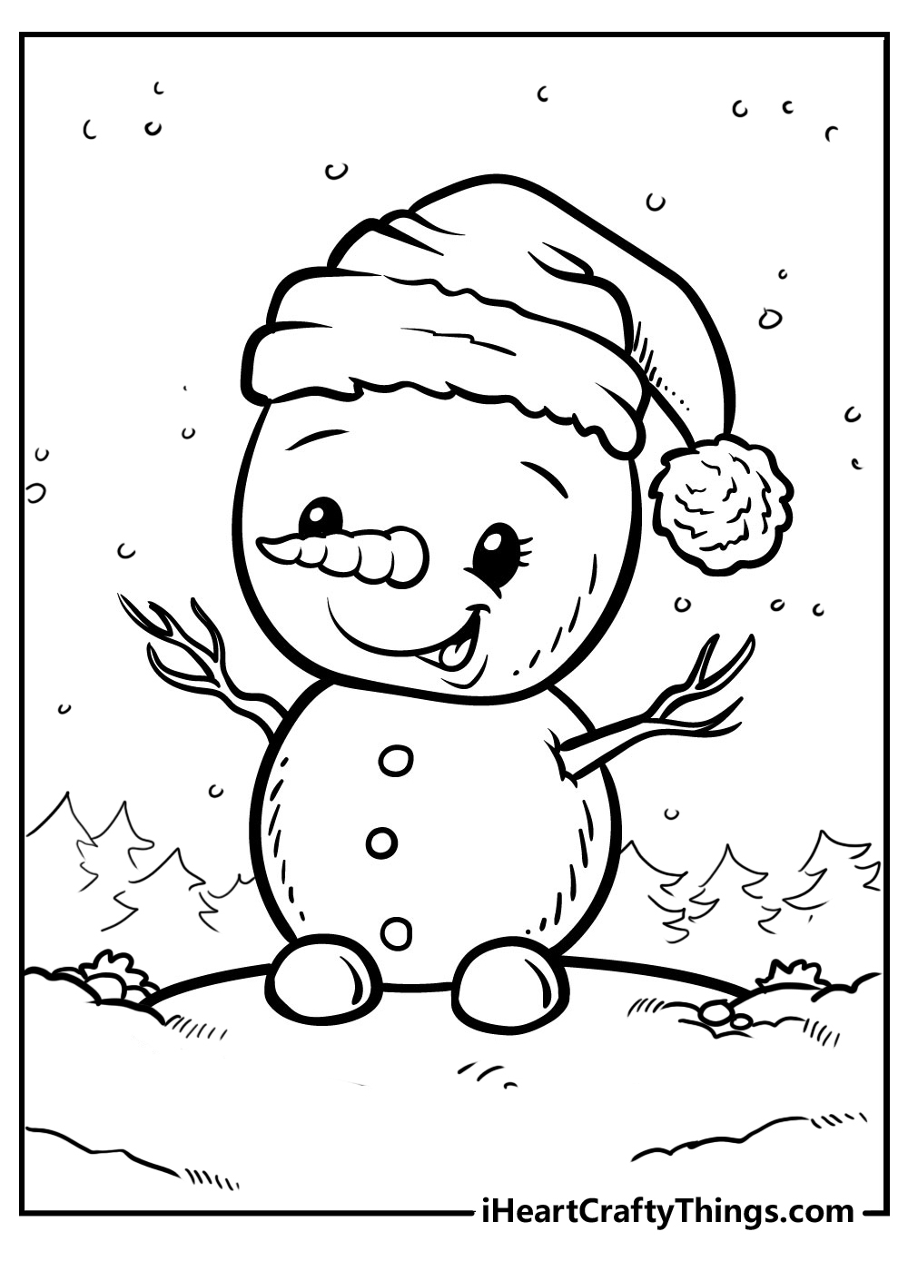 Snowman Coloring Pages