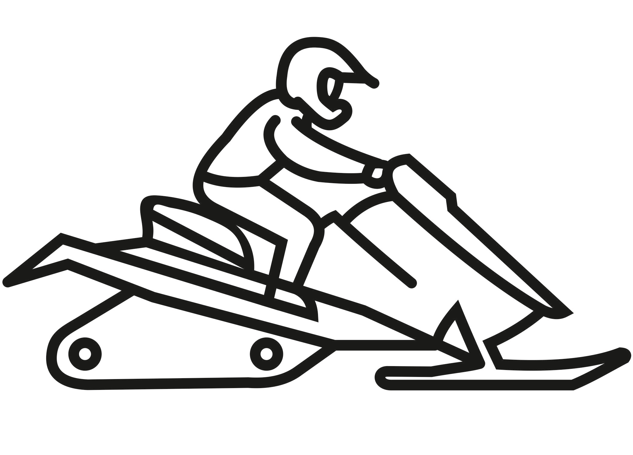 Snowmobile Coloring Page ColouringPages