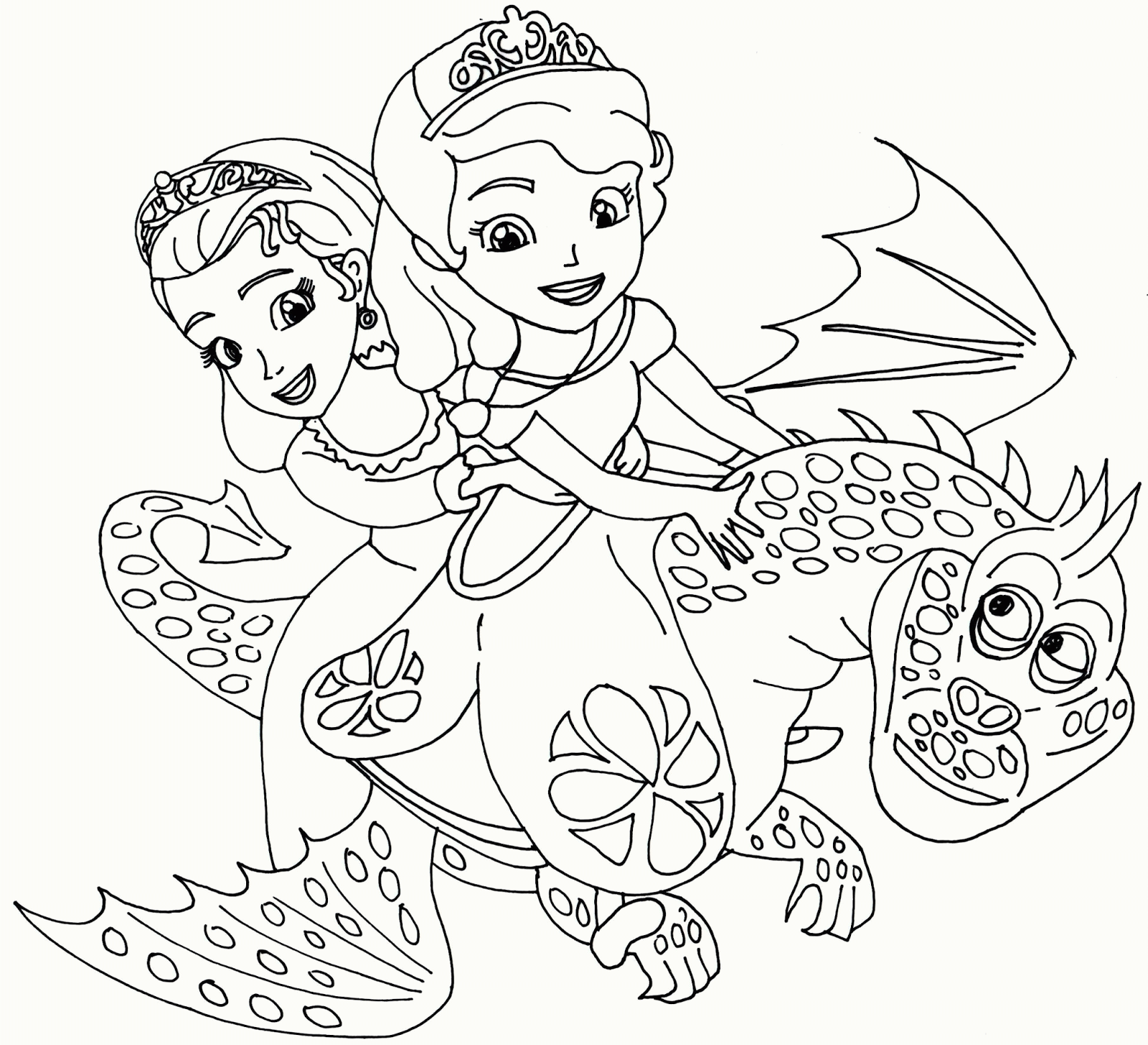 Princess Sophia Coloring Page