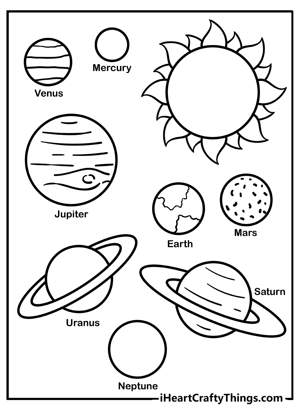 Solar System And Coloring Pages