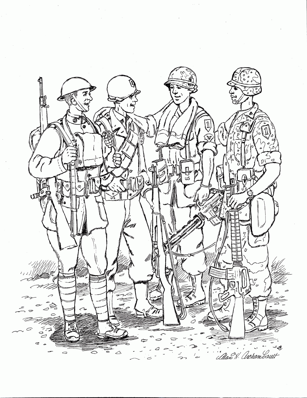Soldier Printable Coloring Pages For Kids And For Adults Coloring Home
