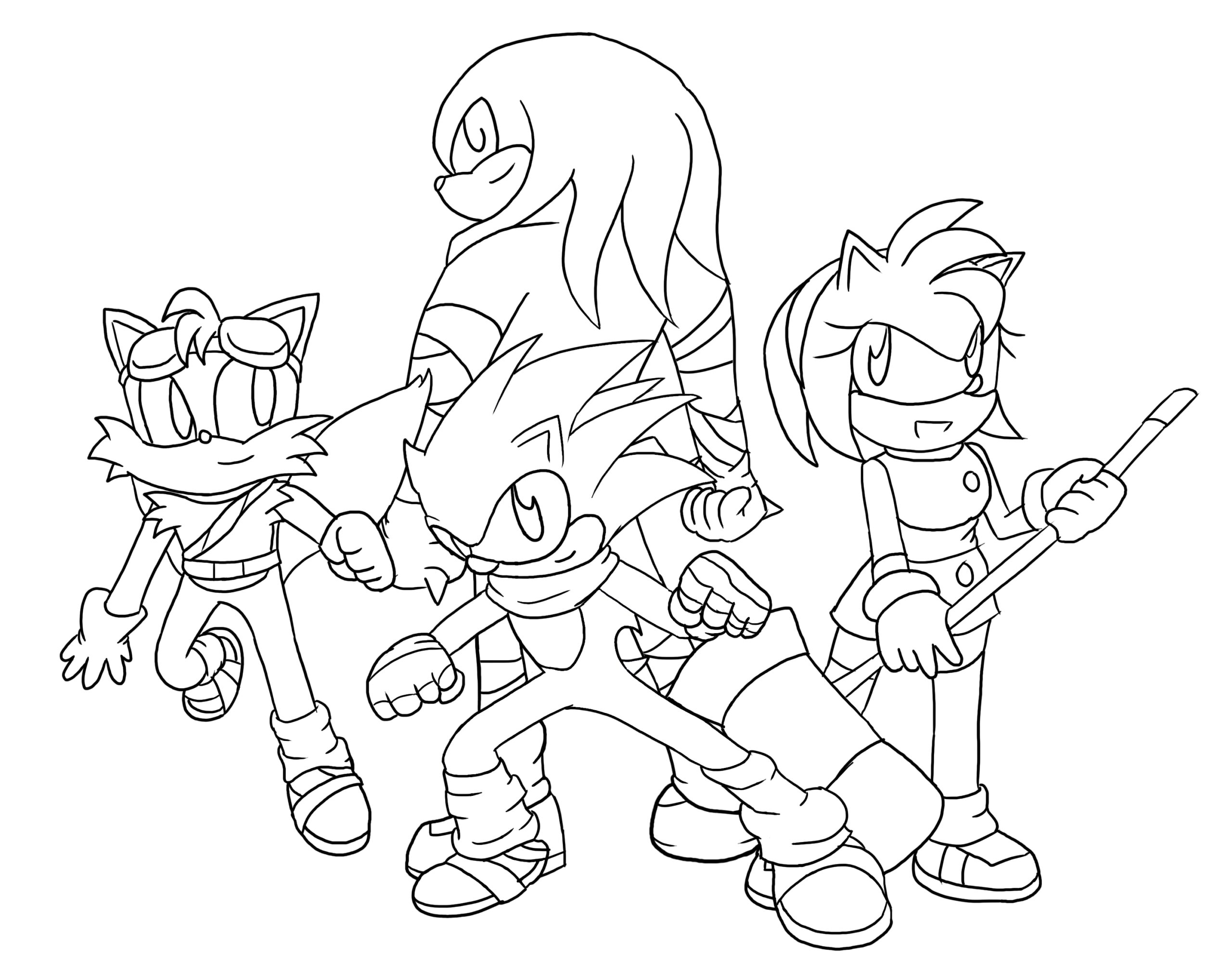 Sonic Boom Coloring Pages Sketch Coloring Page