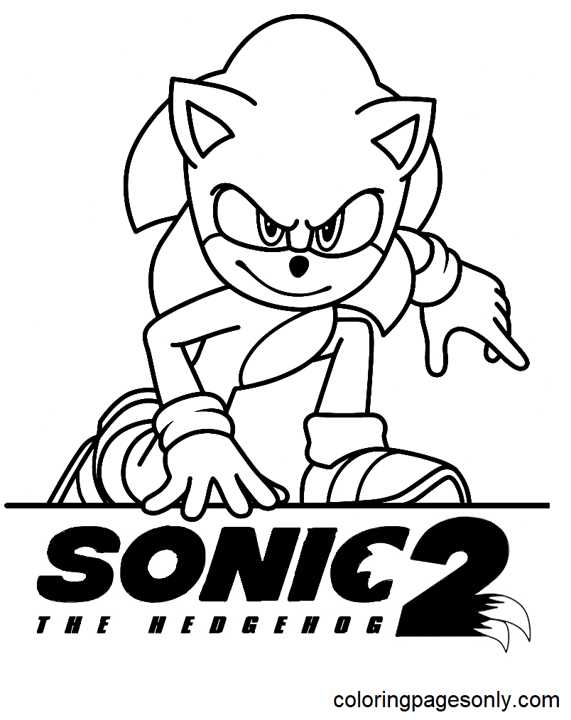 Sonic Coloring Pages Print
