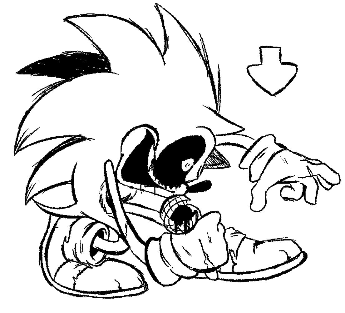 Sonic Exe Coloring Pages ColoringLib
