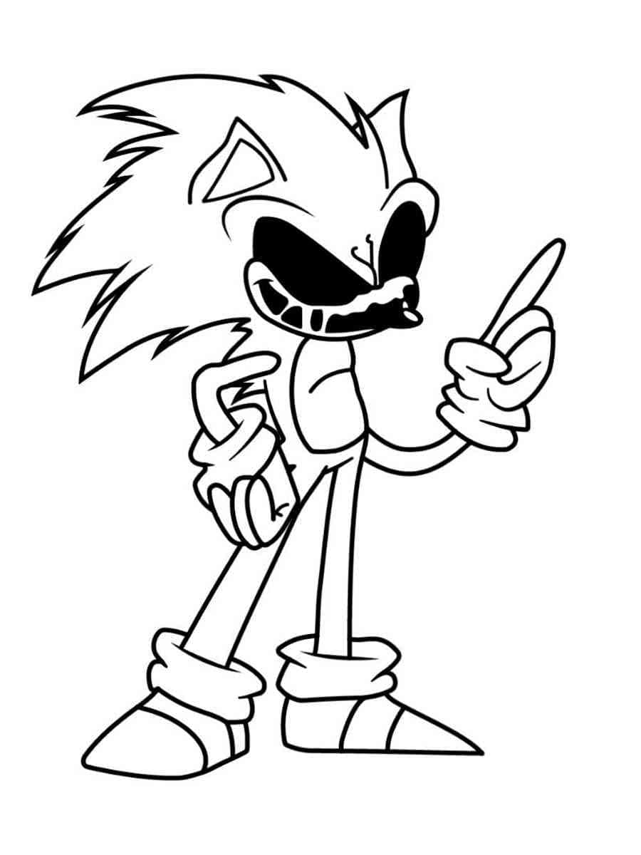 Sonic Exe Coloring Pages ColoringLib