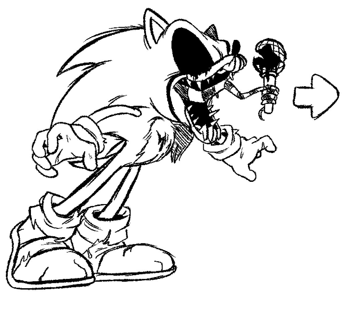 Sonic Exe Coloring Pages Printable For Free Download