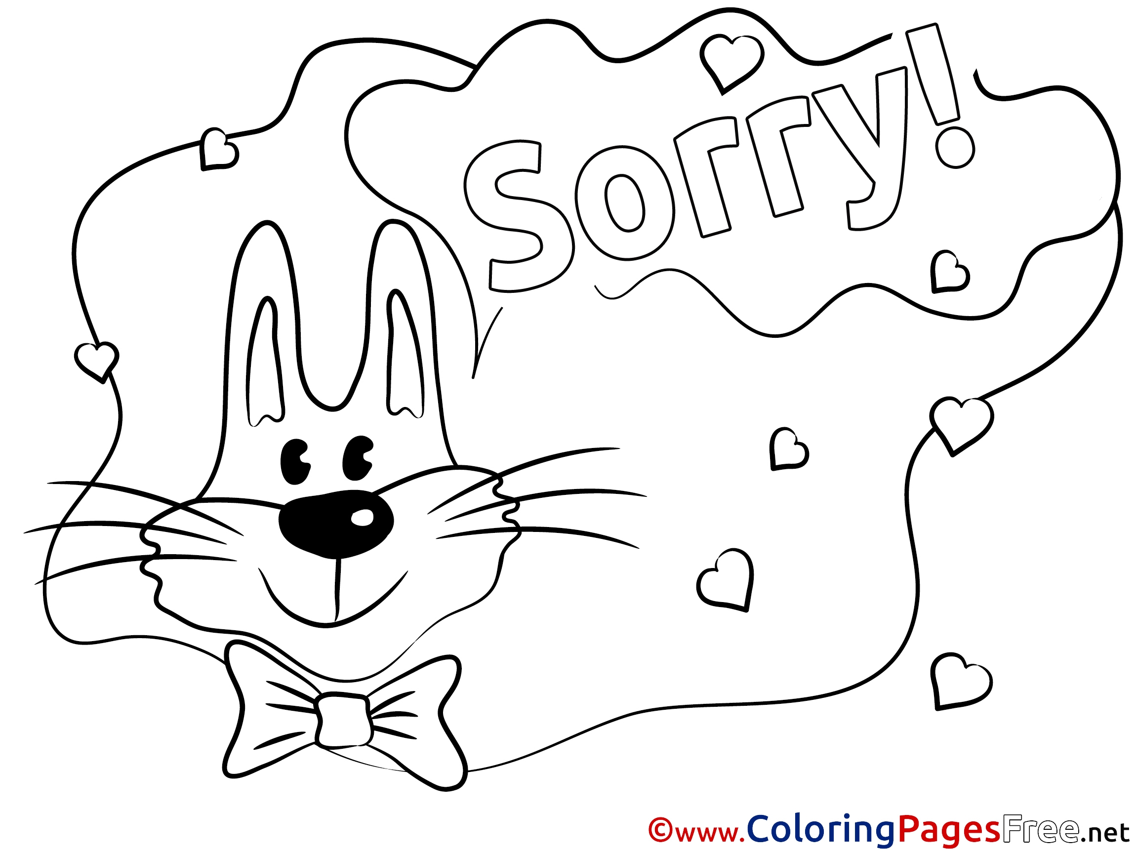 Sorry Coloring Pages At GetColorings Free Printable Colorings Pages To Print And Color