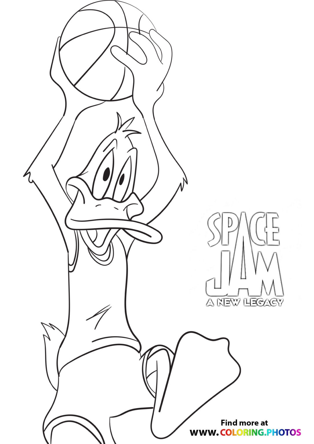 Space Jam 2 A New Legacy Coloring Pages For Kids Free Coloring Page