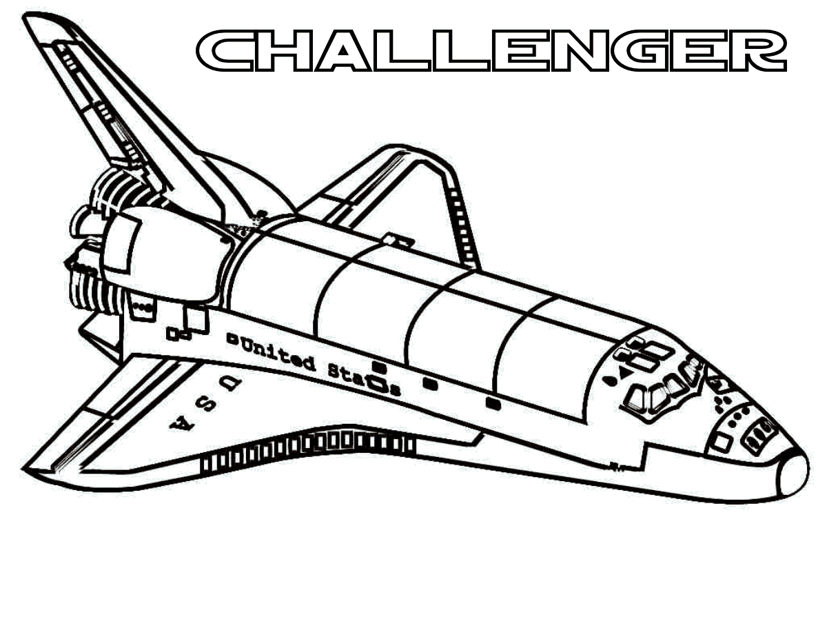 Space Shuttle Ausmalbild