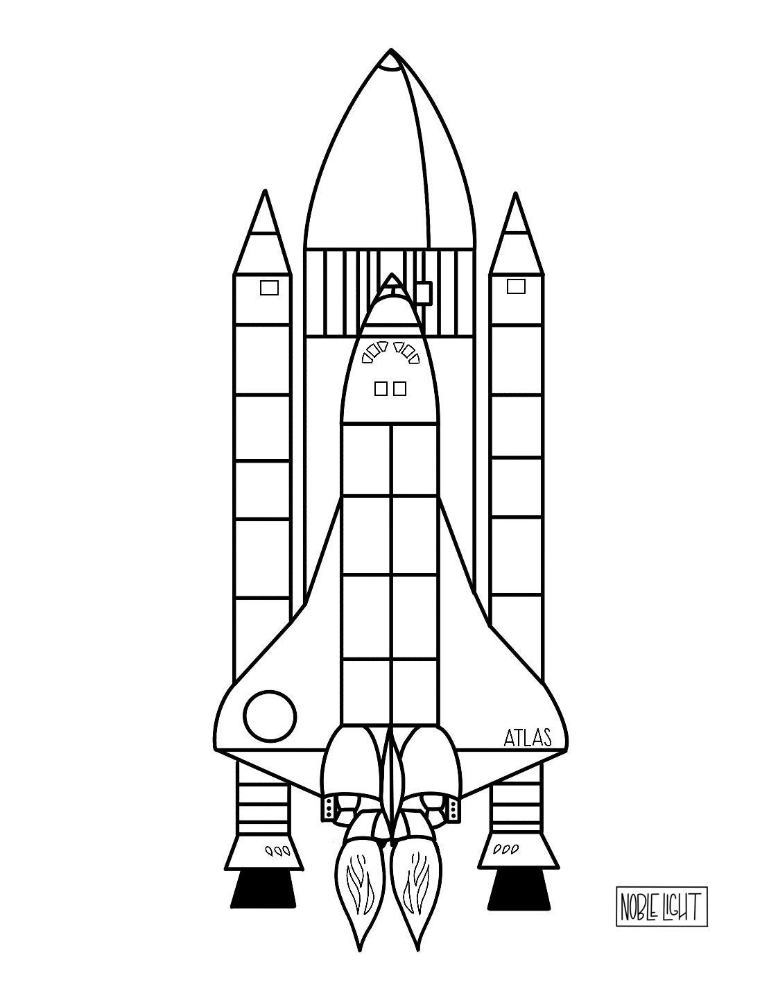 Space Shuttle Coloring Pages Printable