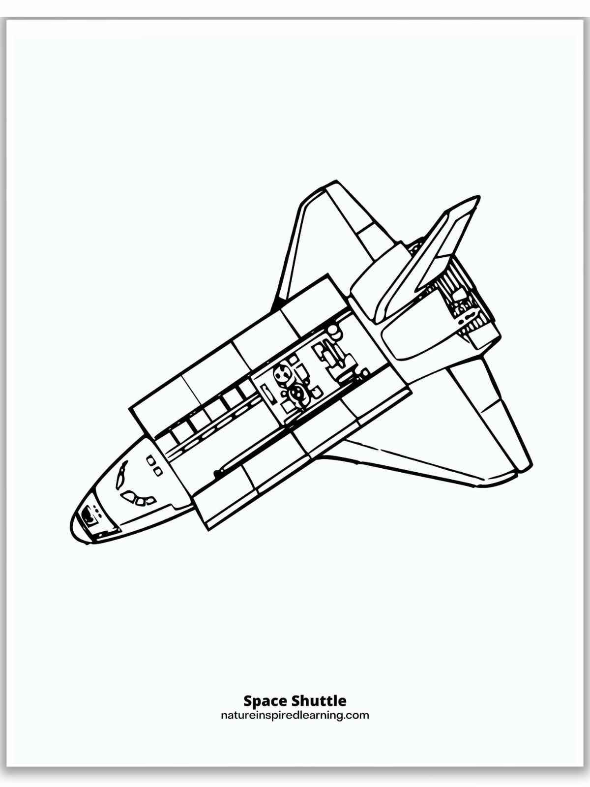 Space Shuttle Coloring Printables