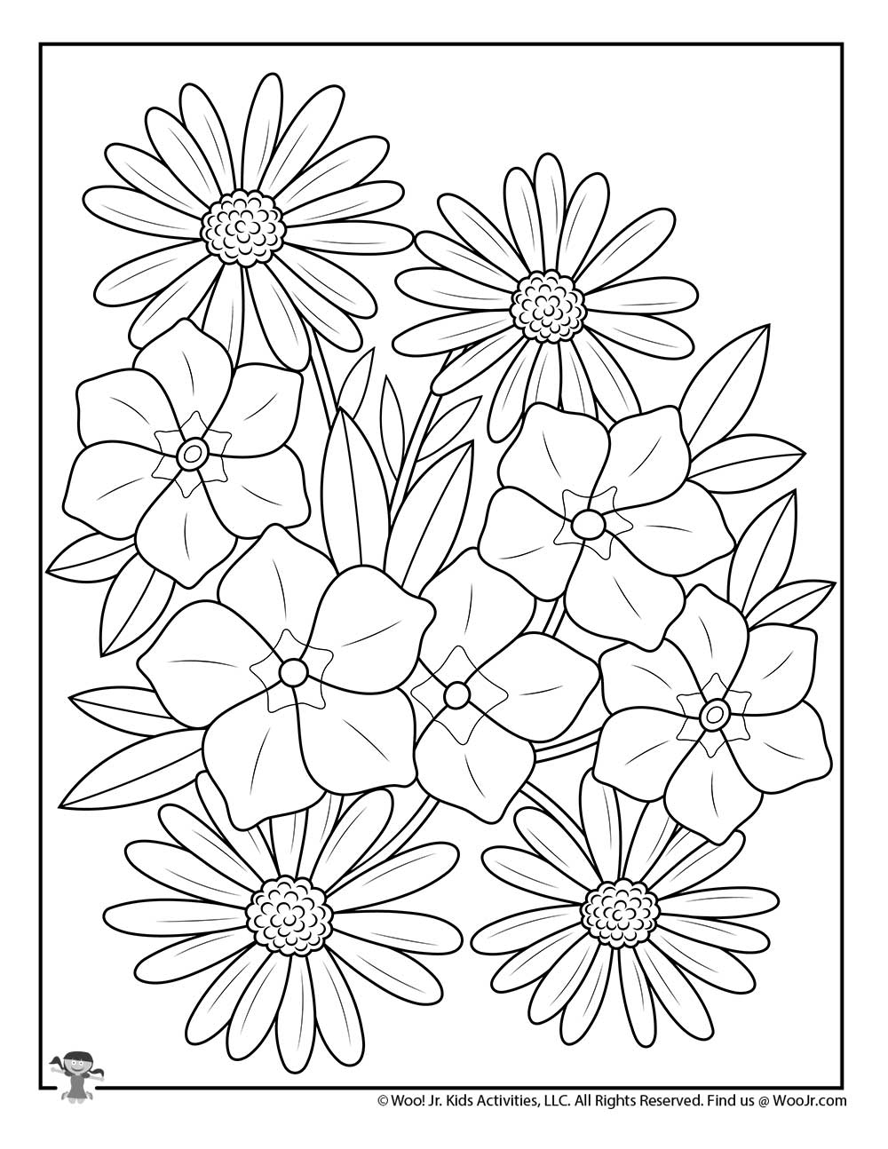 Spring Adult Coloring Pages Free Woo Jr Kids Activities Children S Publishing
