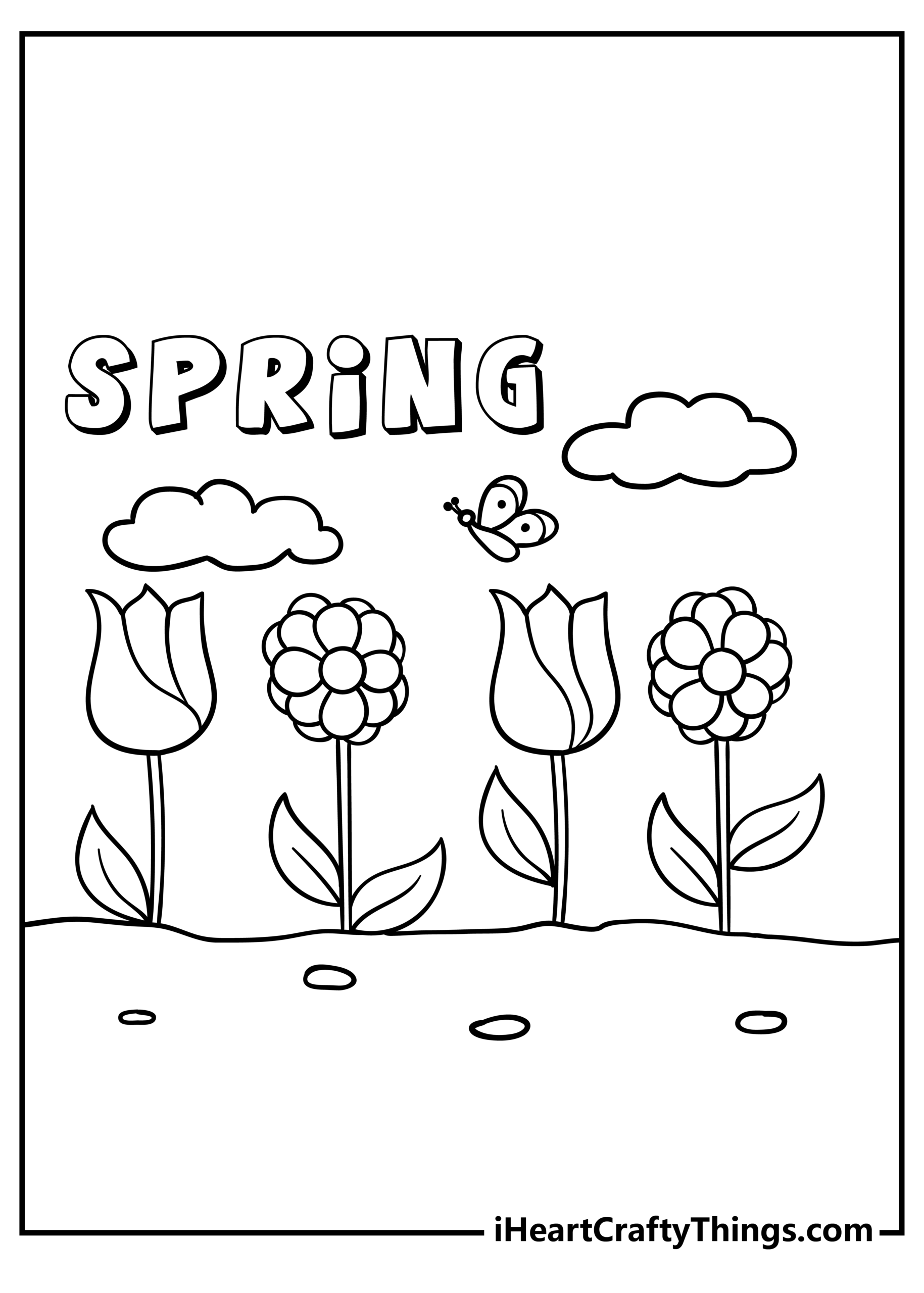 Spring Coloring Page