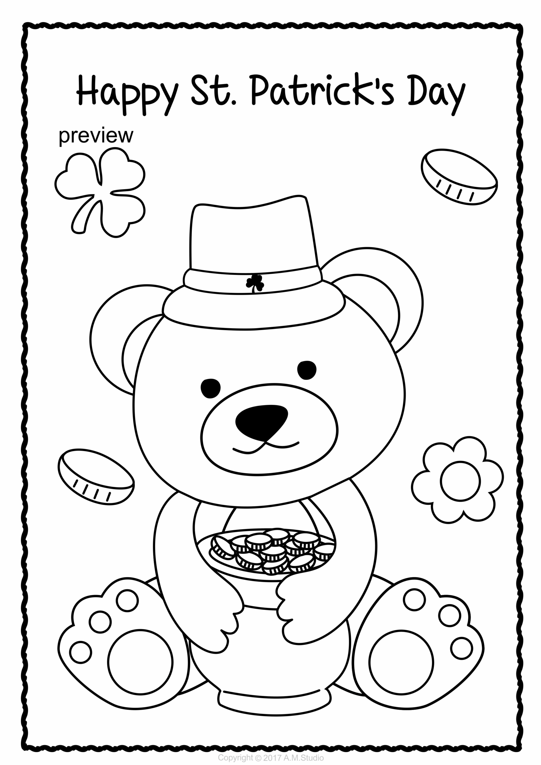 St Patrick S Day Coloring Pages For Adults Pdf Subeloa11