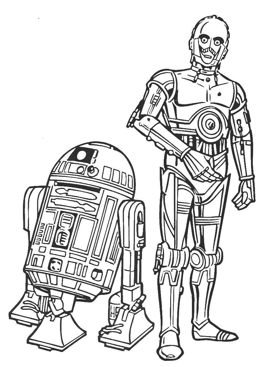 Star Wars Droids Coloring Sheet Coloring Pages