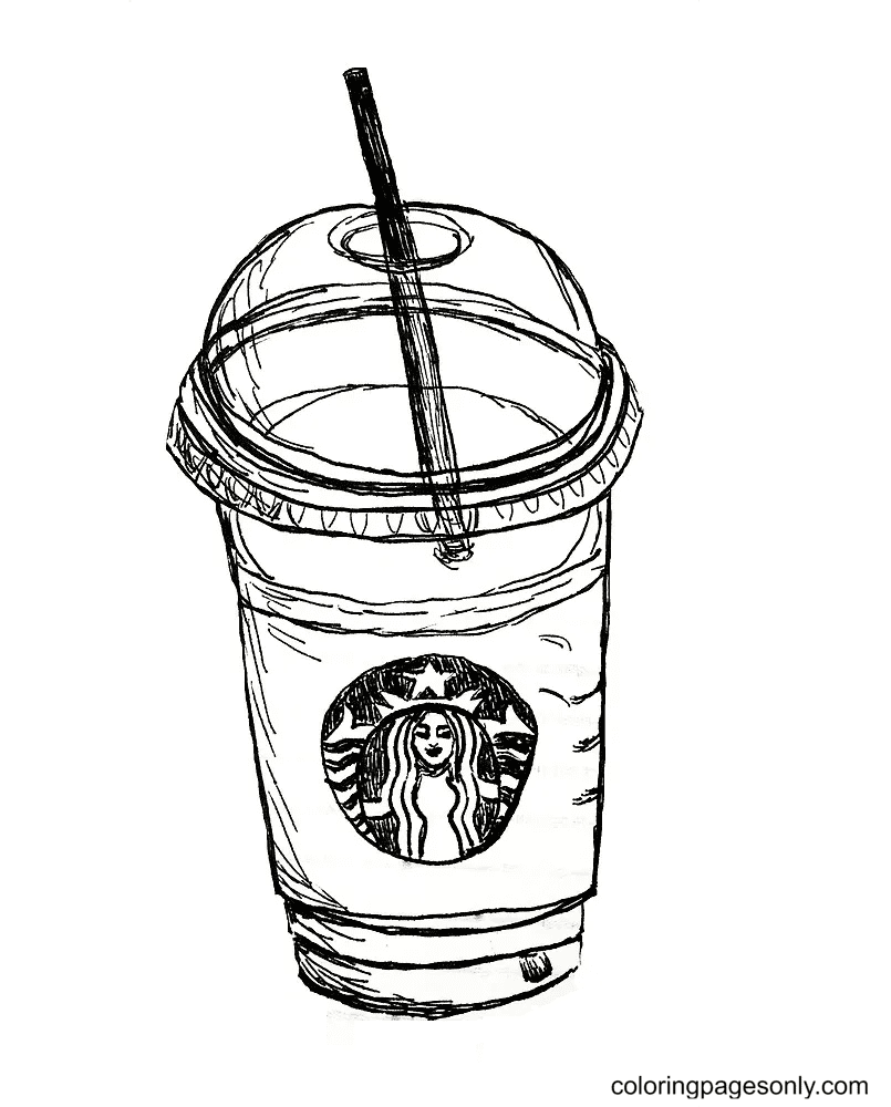 Starbucks Coloring Pages Printable Printable Templates