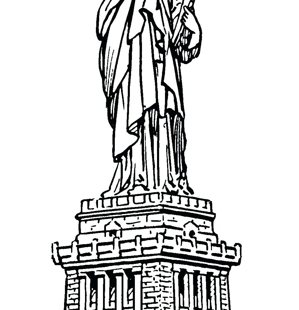 Statue Of Liberty Coloring Pages For Kindergarten At GetColorings Free Printable Colorings