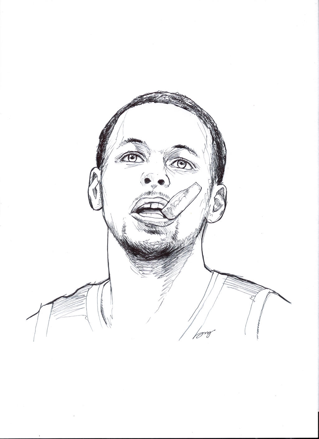 Stephen Curry Cartoon Coloring Pages