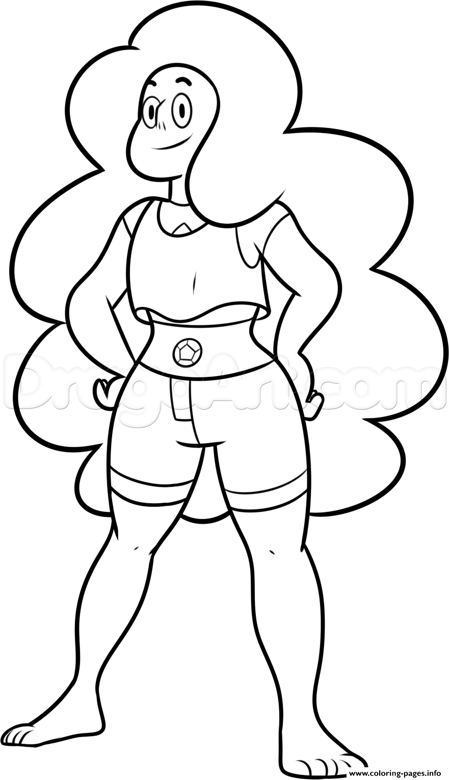 Steven Universe Character Stevonnie Coloring Page Printable