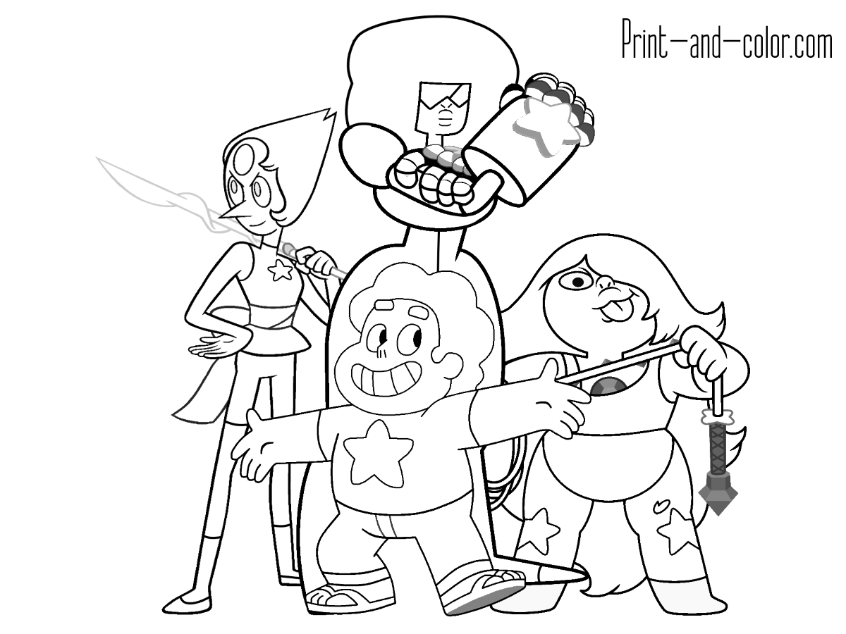 Steven Universe Coloring Pages Print And Color