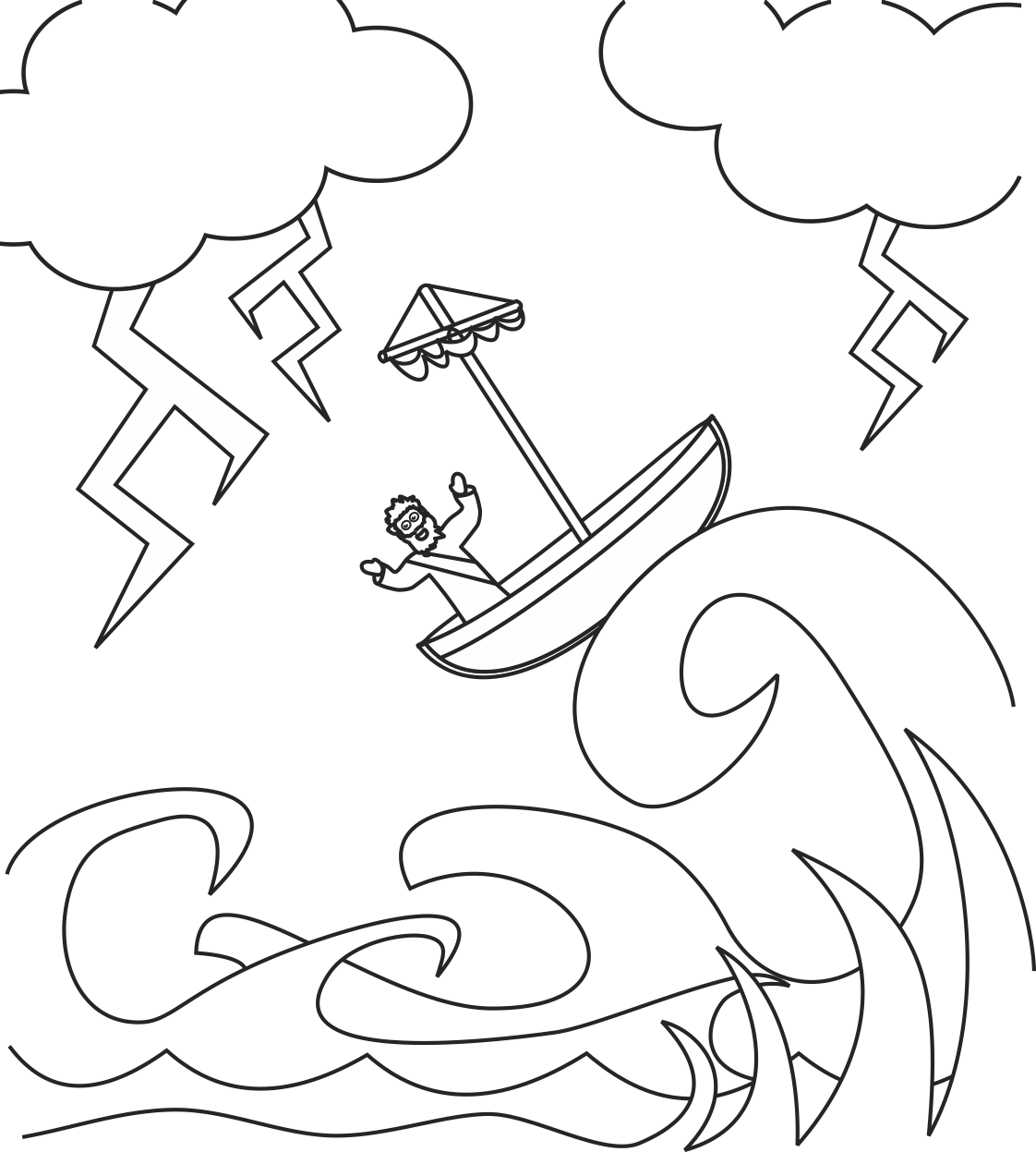 Storm Coloring Pages