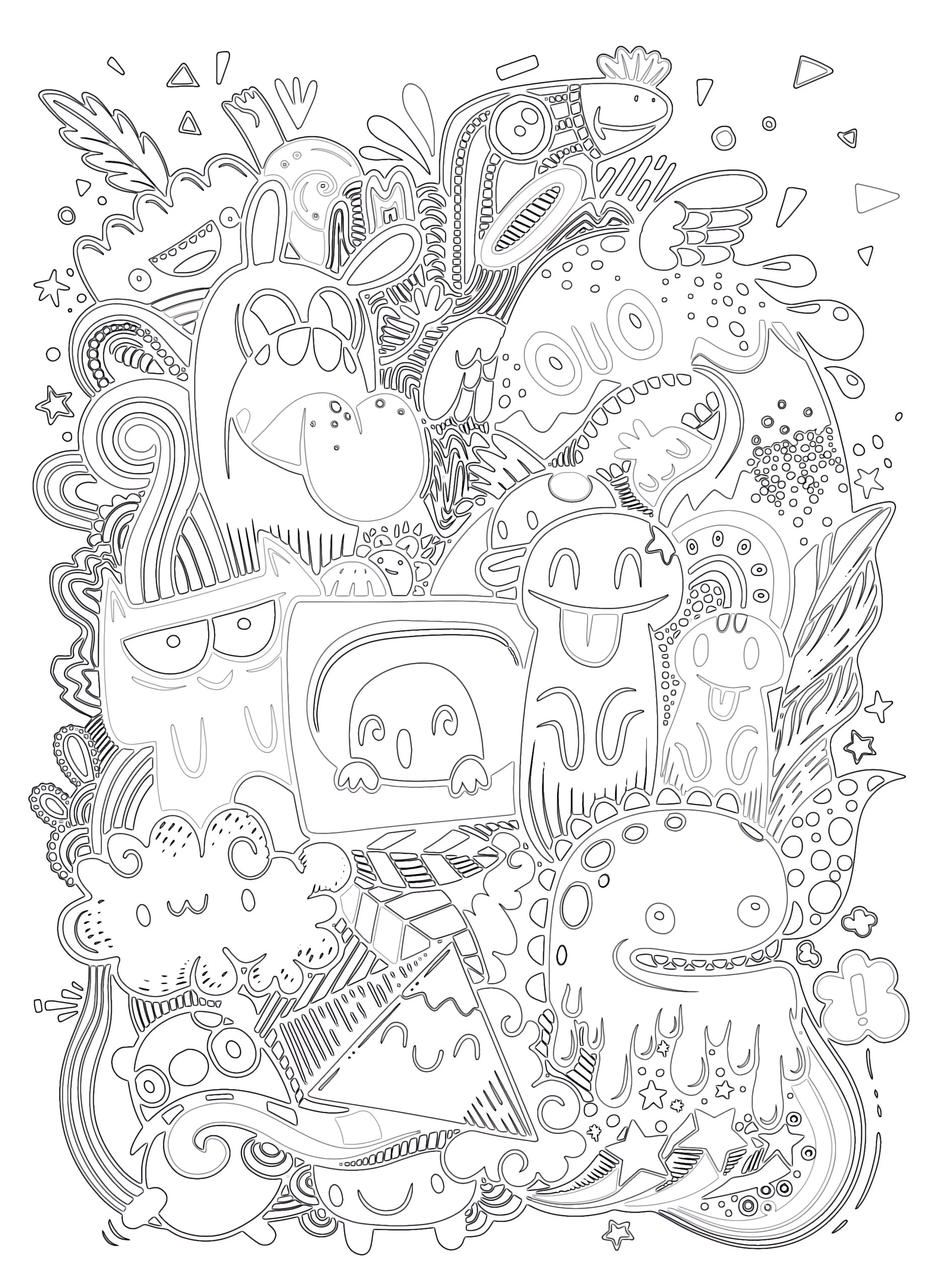 Strange Coloring Pages