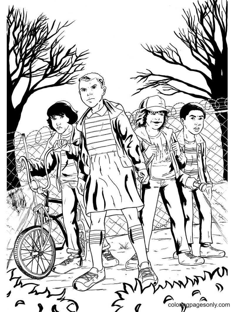 Printable Coloring Pages Stranger Things