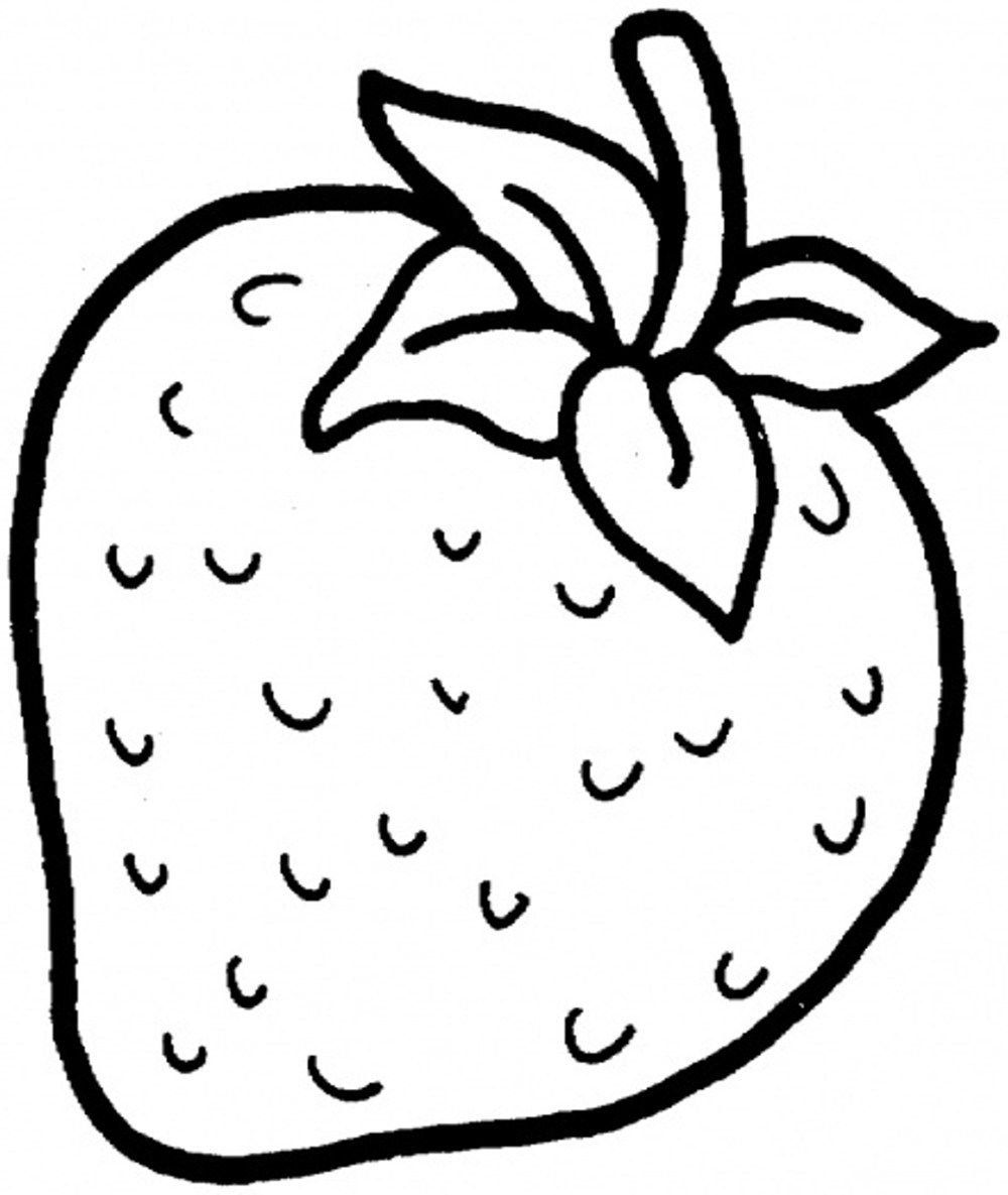Strawberry Coloring Page
