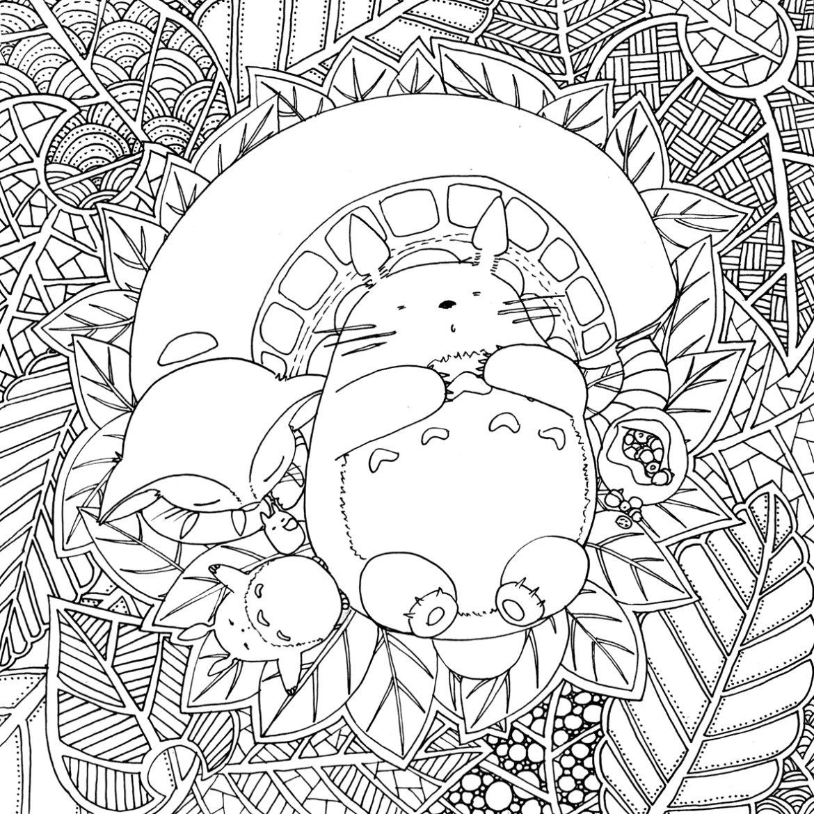 Studio Ghibli Coloring Pages At GetColorings Free Printable Colorings Pages To Print And Color