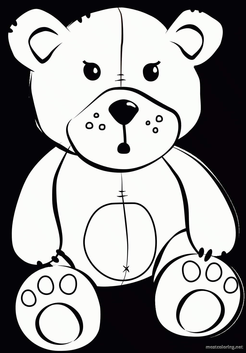 Stuffed Animal Coloring Pages Coloring Home