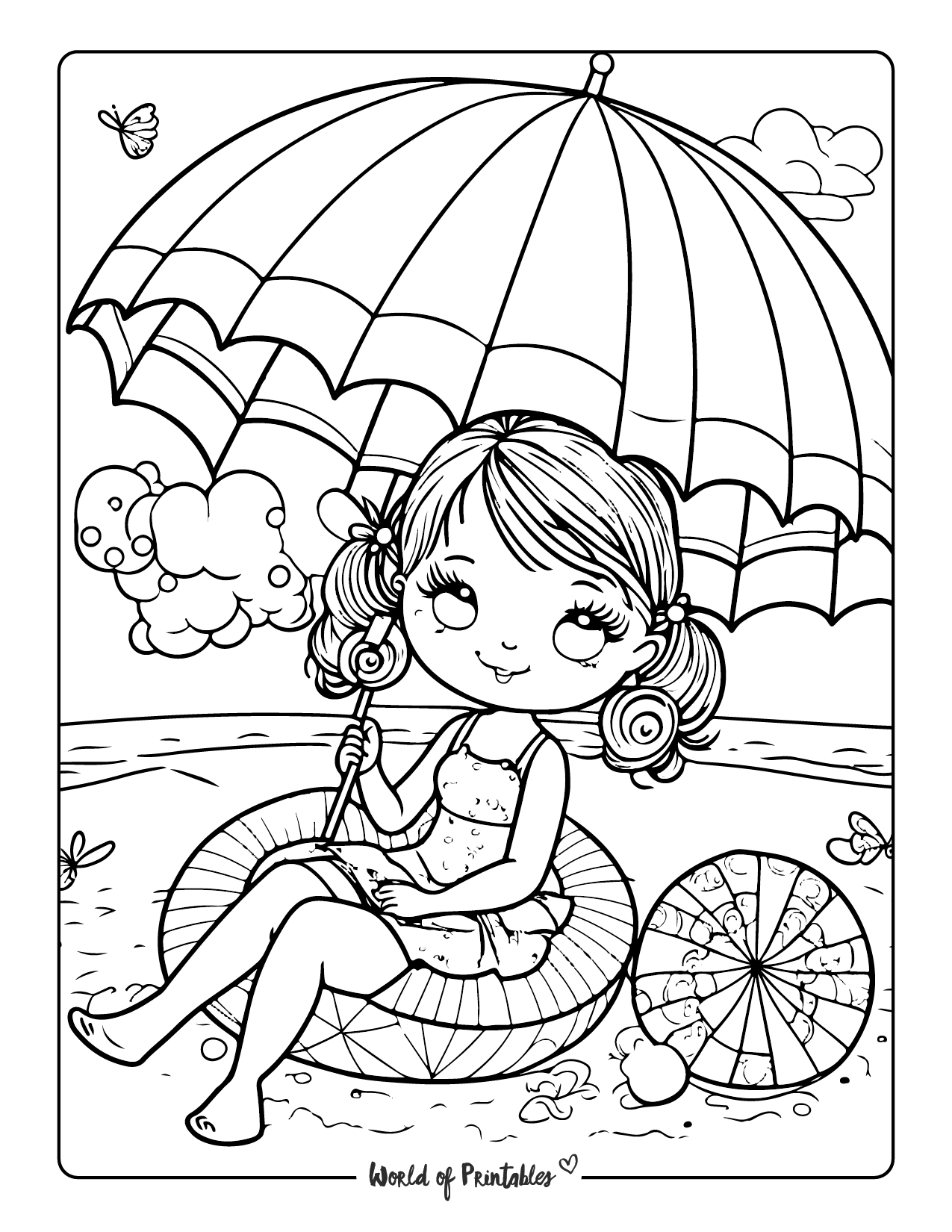 Summertime Coloring Pages To Print