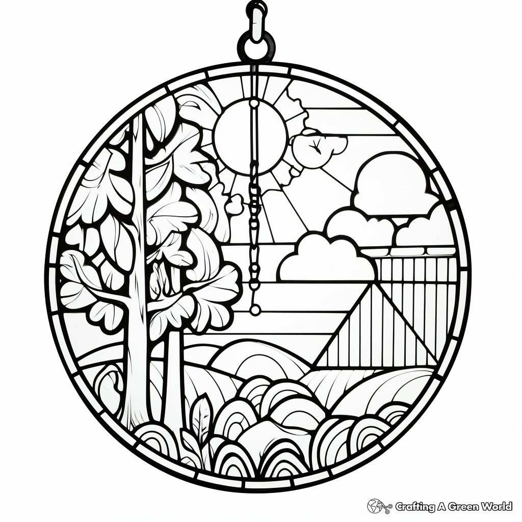 Suncatcher Coloring Pages Free Printable