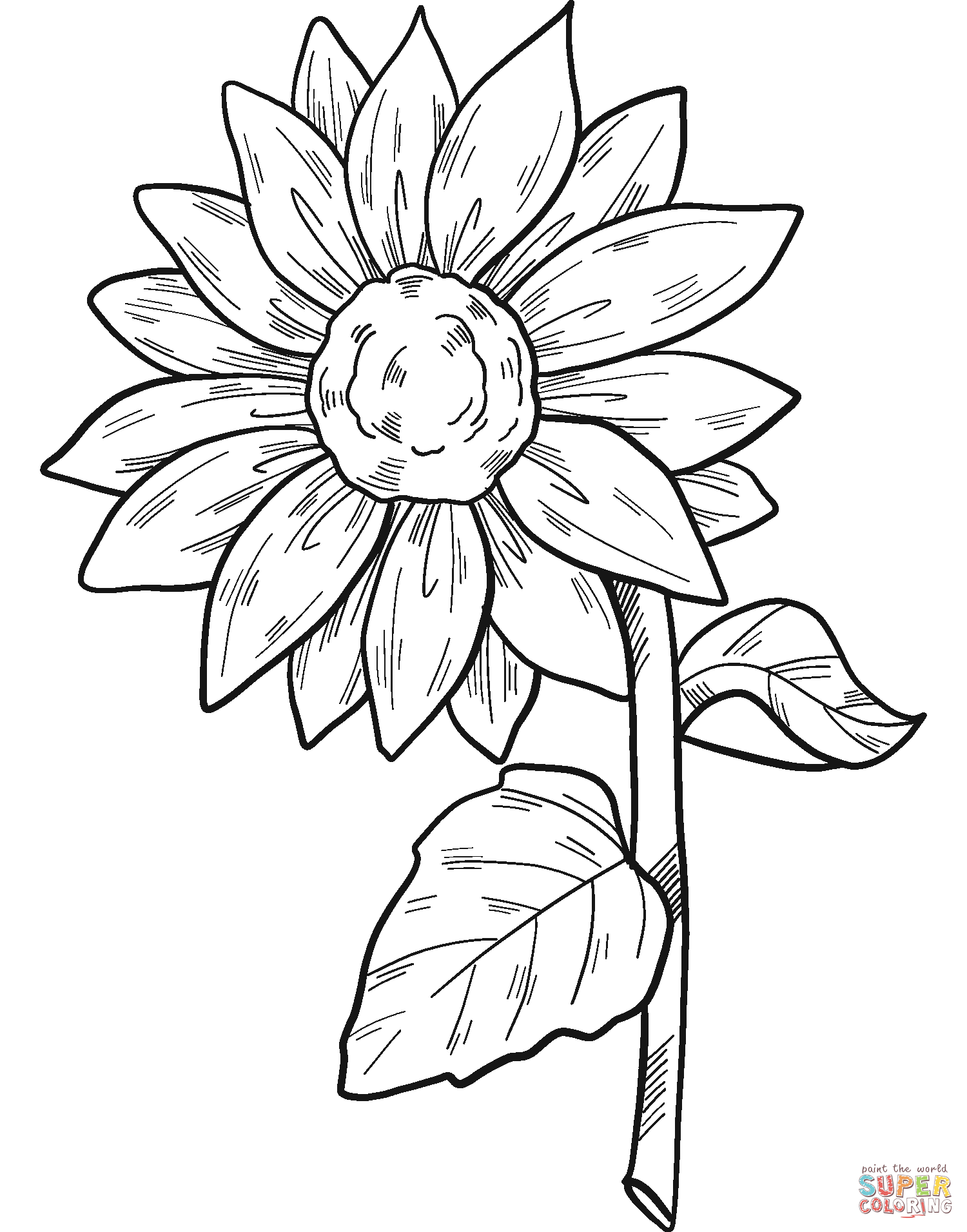 Sunflower Coloring Pages Sunflower Coloring Pages Coloring Pages For Kids And Adults