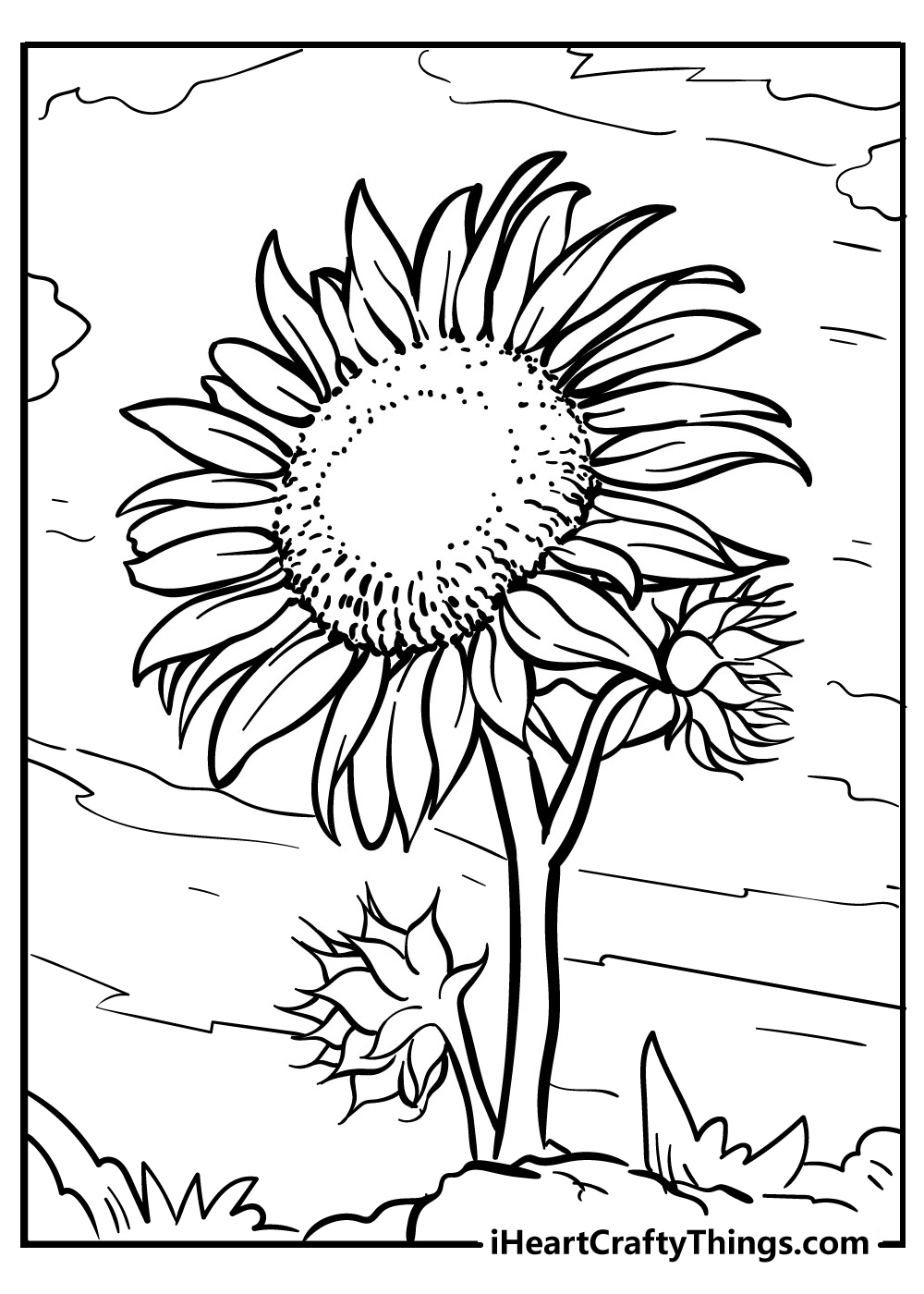 Sunflower Coloring Pages Updated 2021