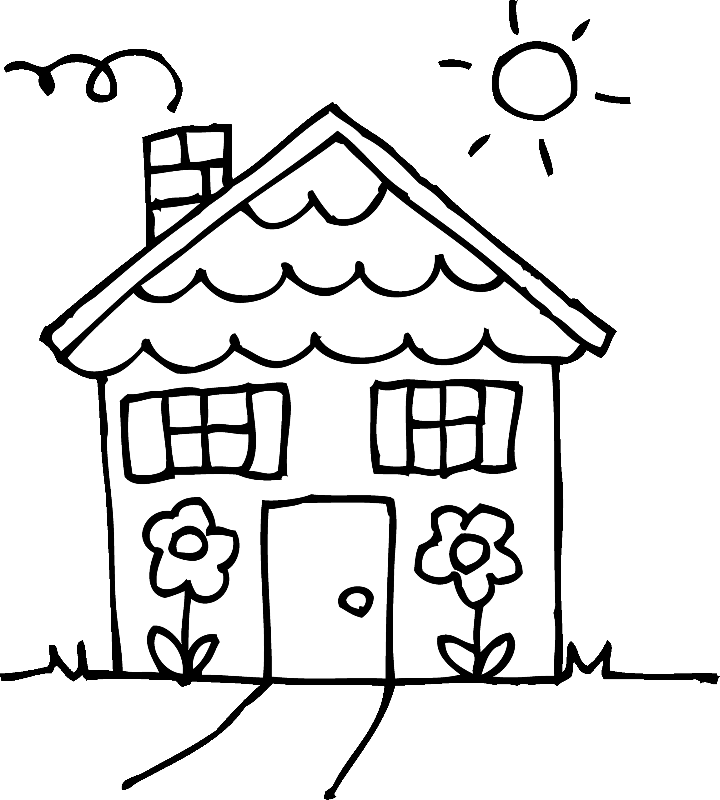 Coloring Page House