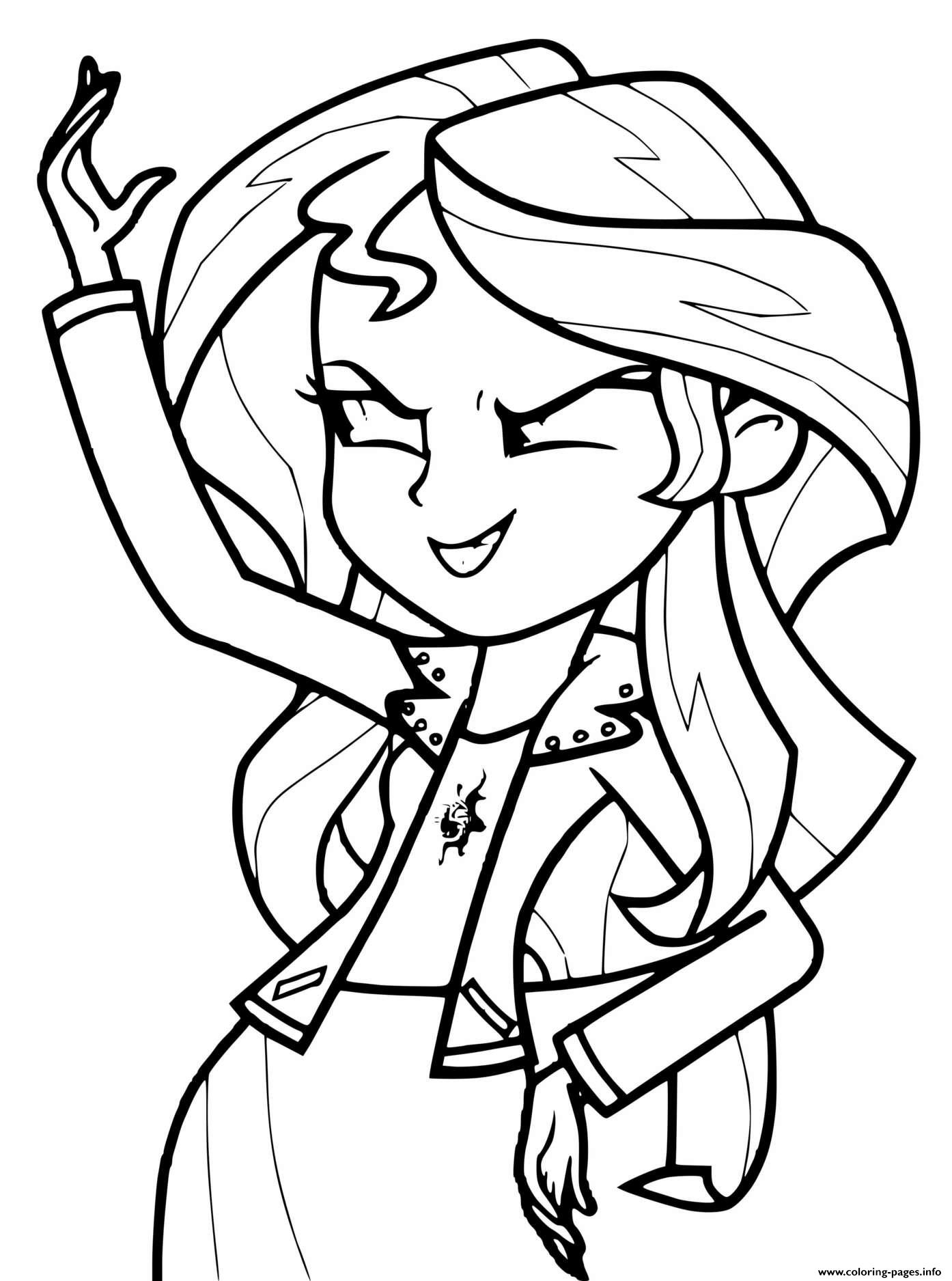 Sunset Shimer Coloring Page