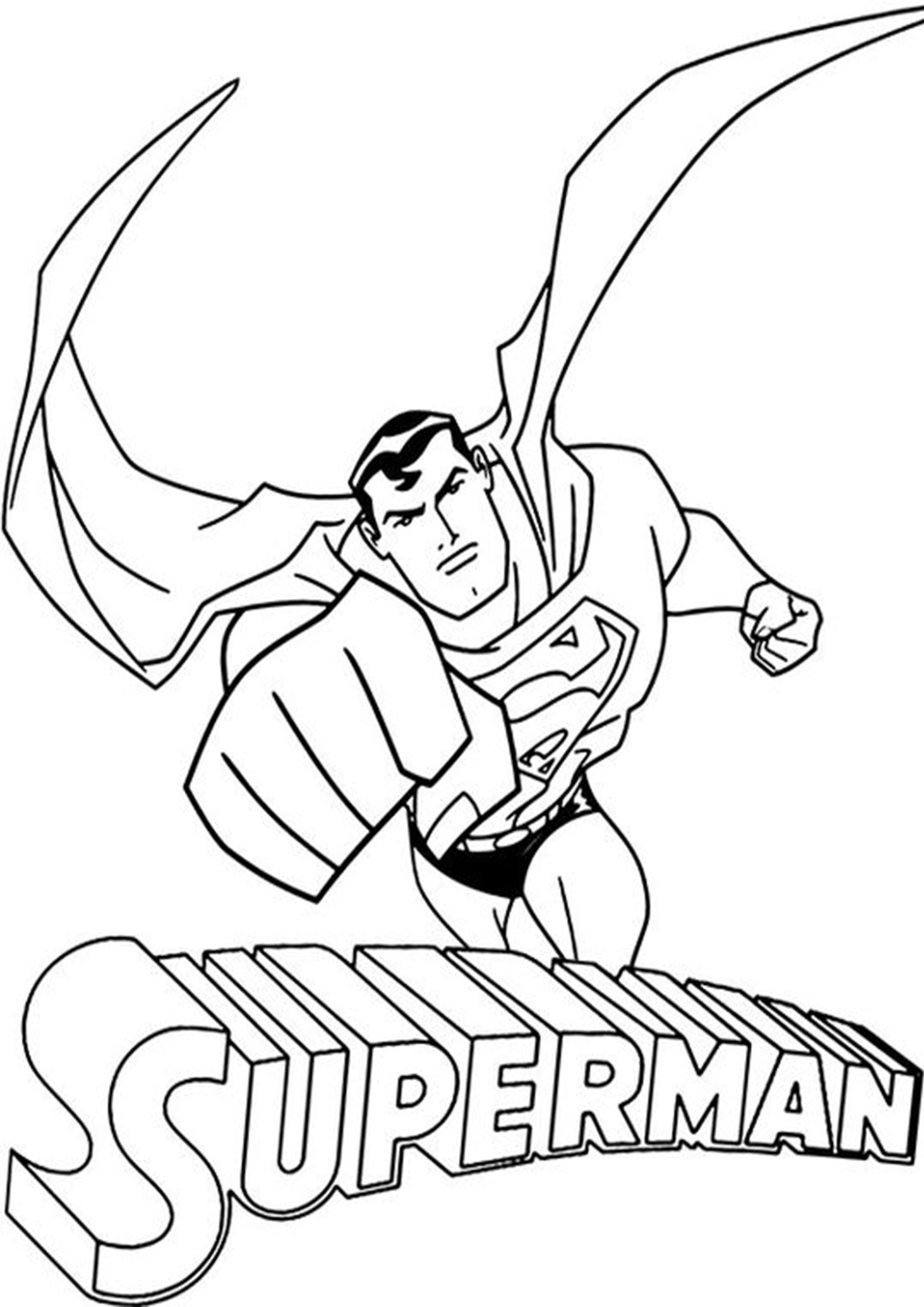 Superhero Coloring Pages