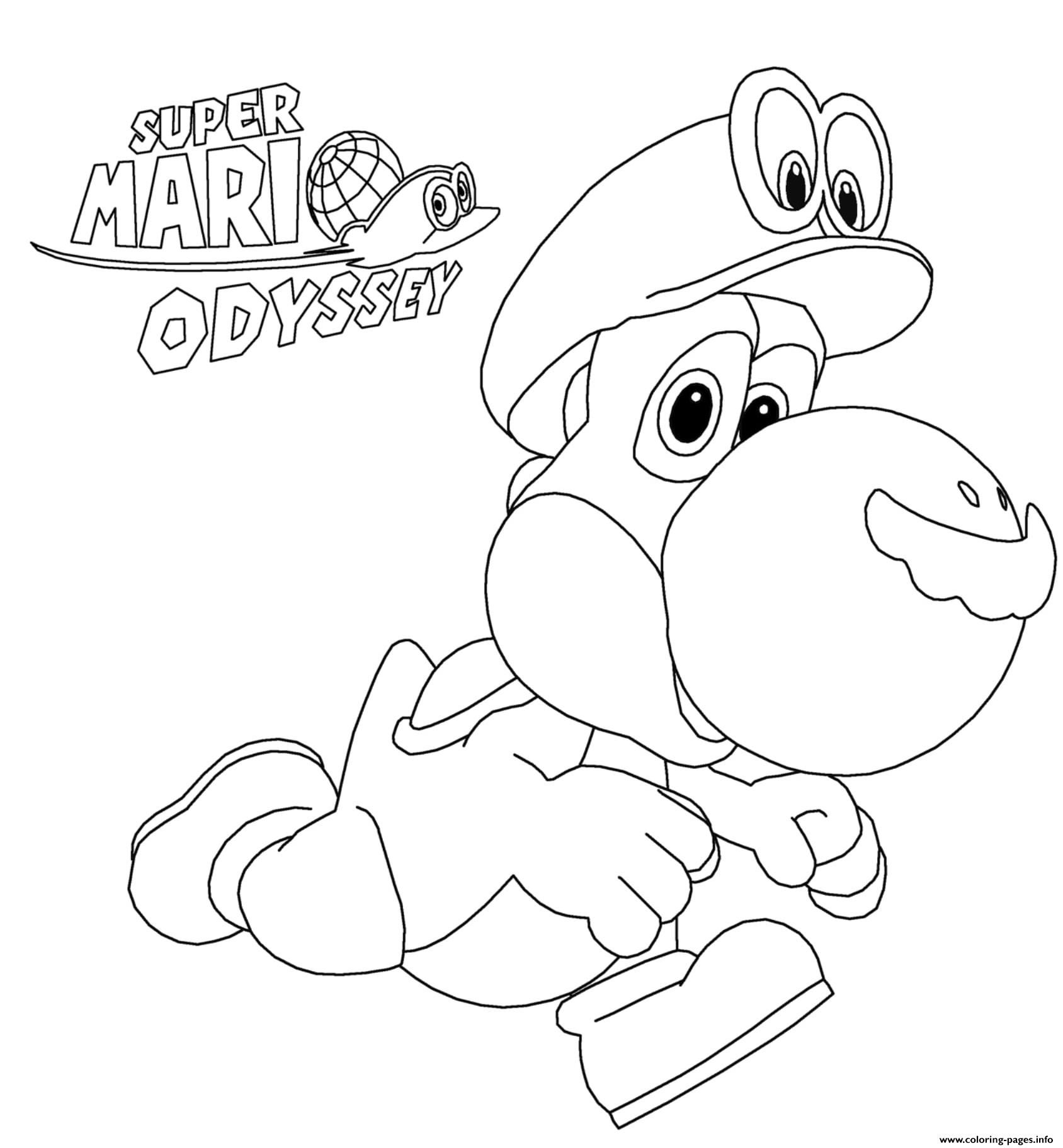 Yoshi Coloring Page