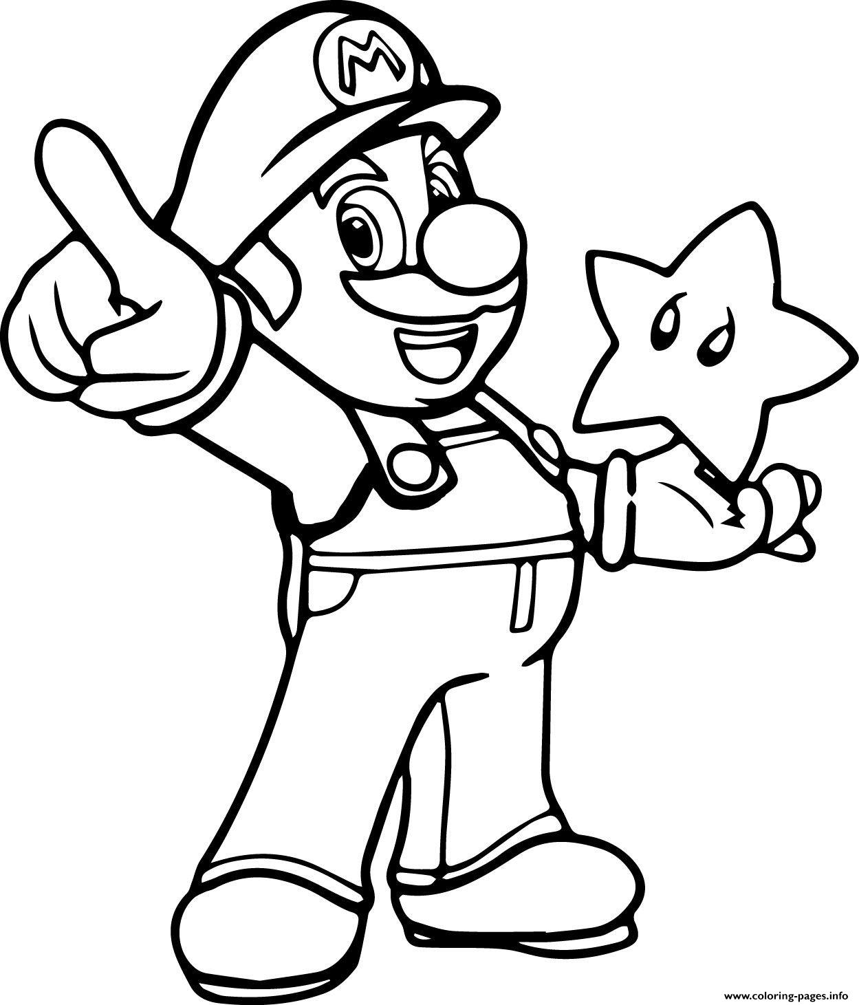 Mario Coloring Page