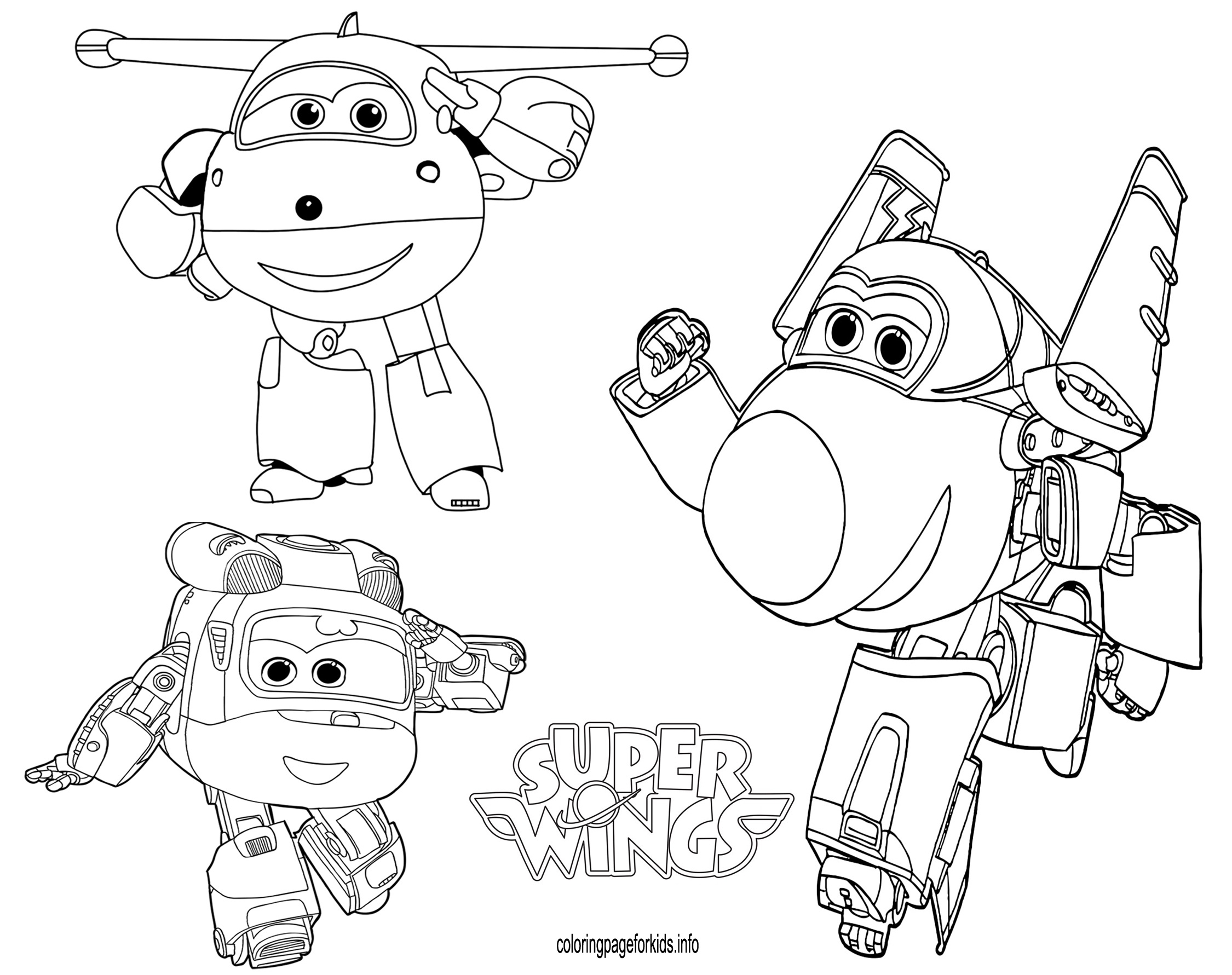 Super Wings Coloring Pages Printable