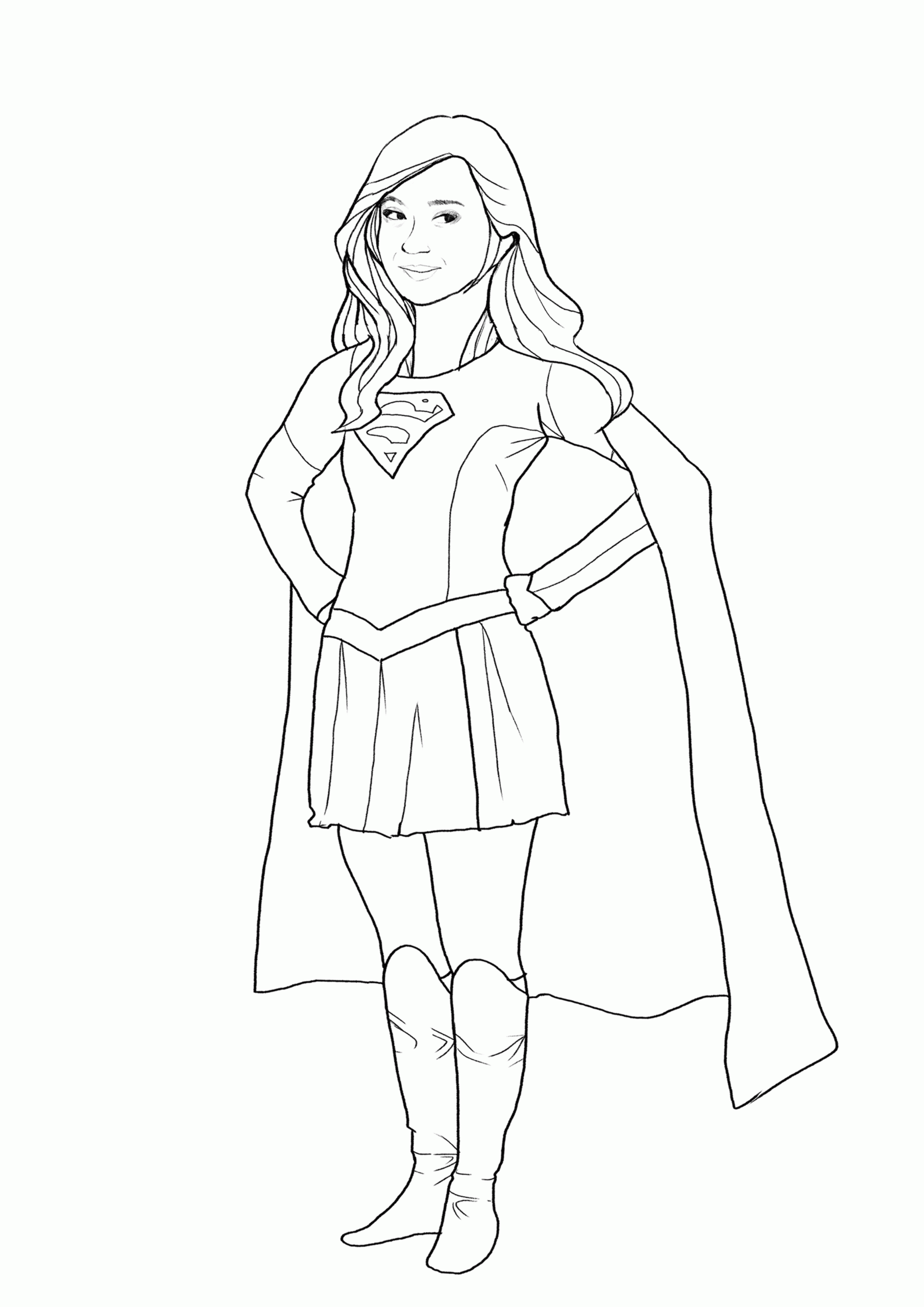 Supergirl Coloring Pages Best Coloring Pages For Kids