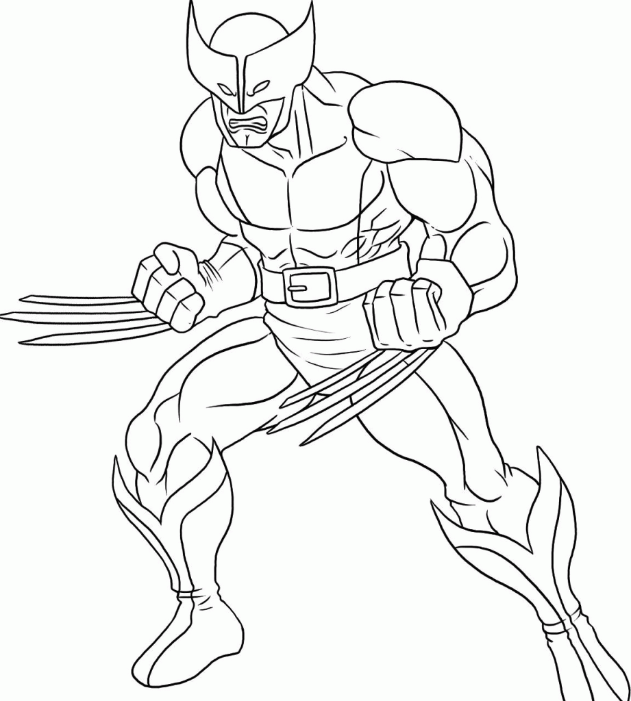 Superhero Coloring Pages Pdf