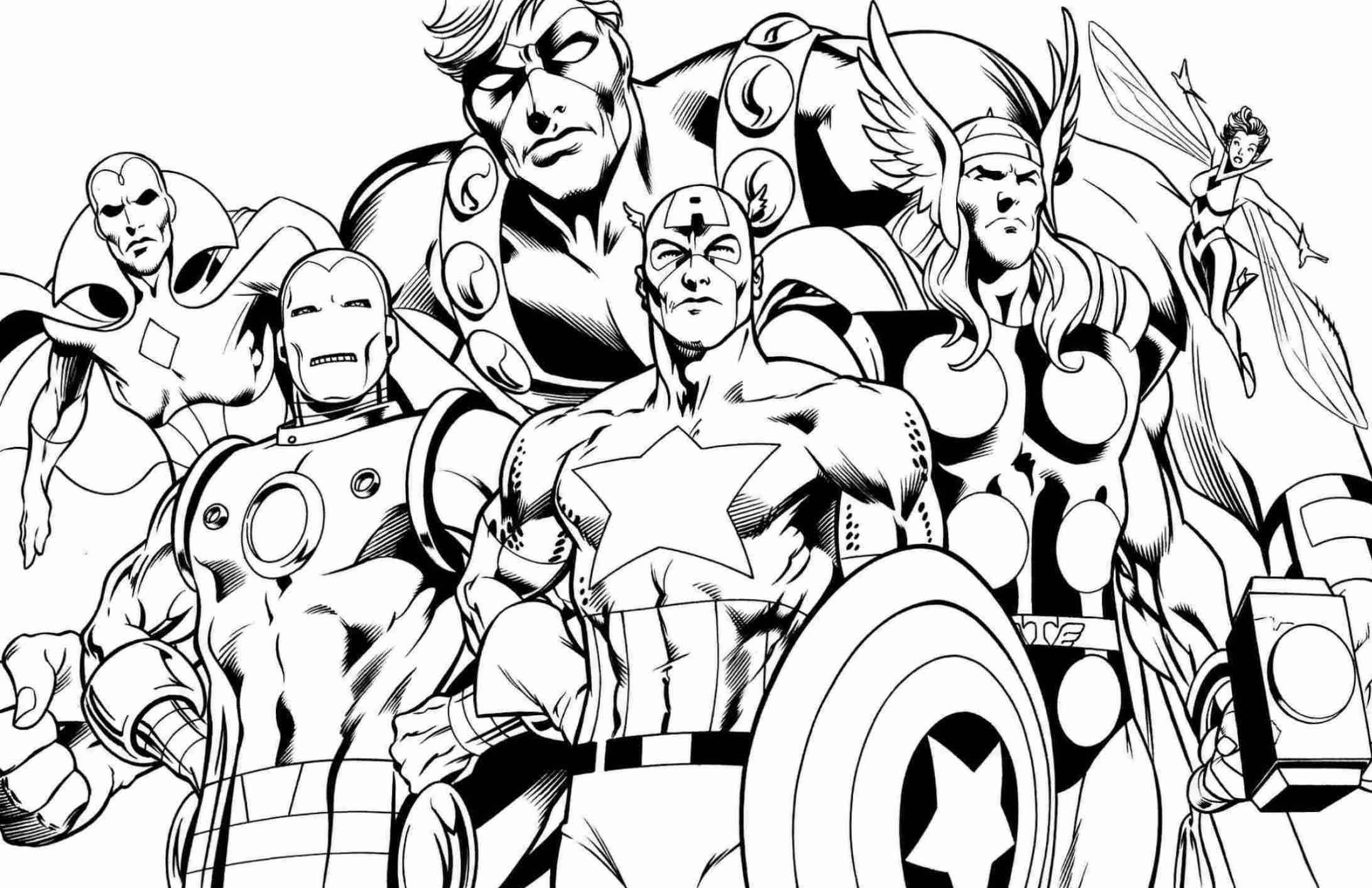 Superhero Logo Coloring Page
