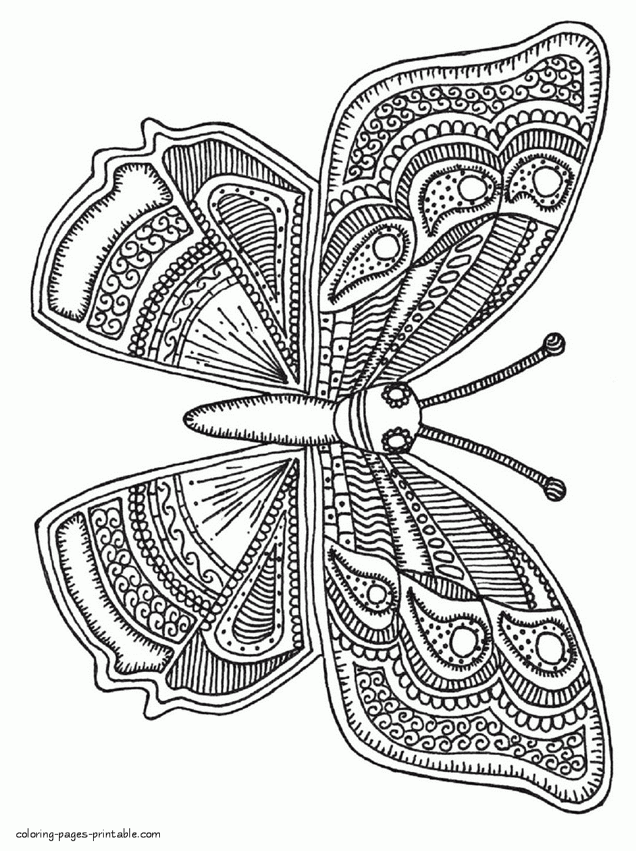 Superior Butterfly Coloring Books For Adults COLORING PAGES PRINTABLE COM