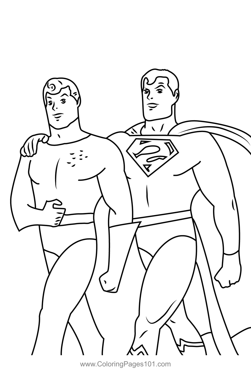 Superman Coloring Page For Kids Free Super Friends Printable Coloring Pages Online For Kids