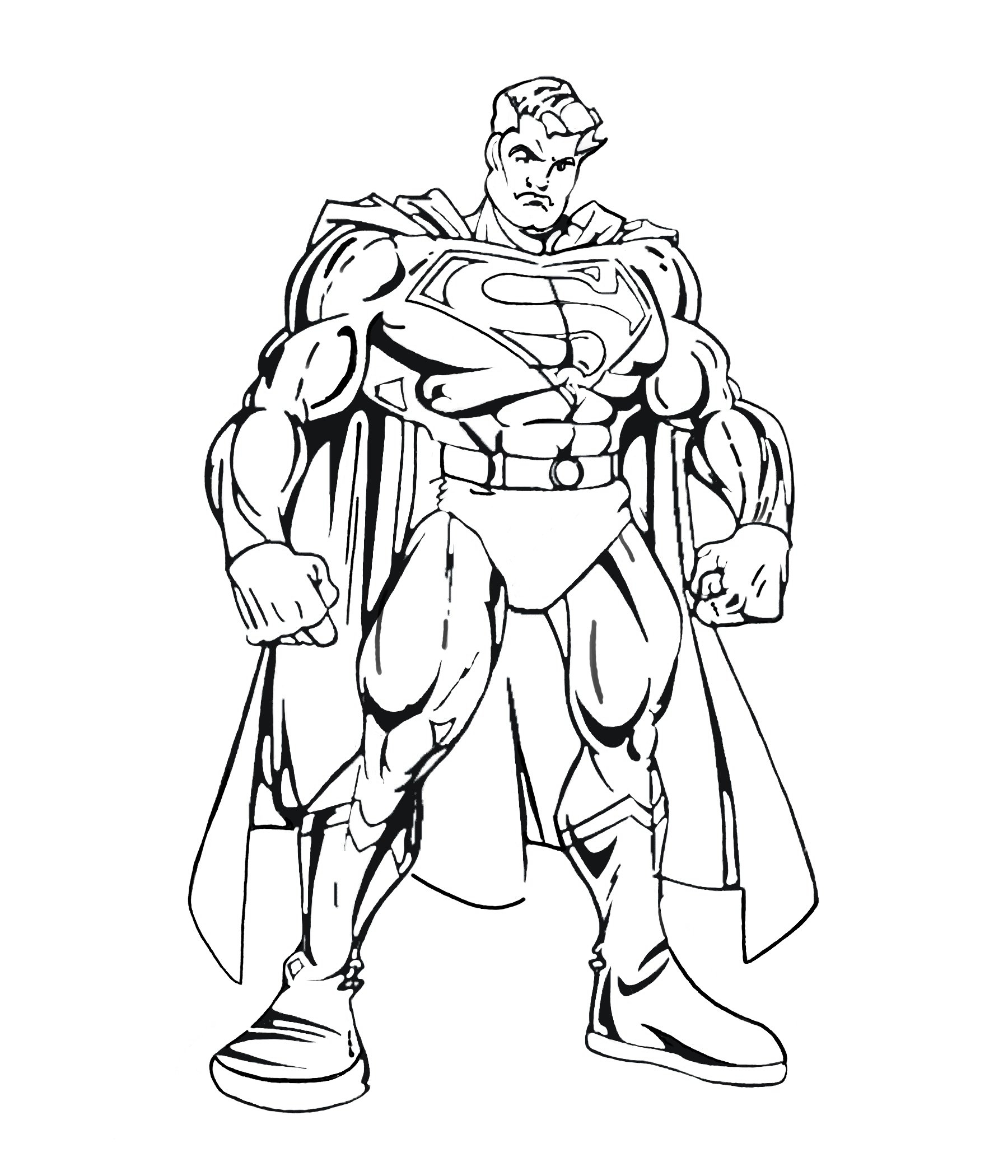 Superman Coloring Page For Kids Superman Coloring Pages For Kids